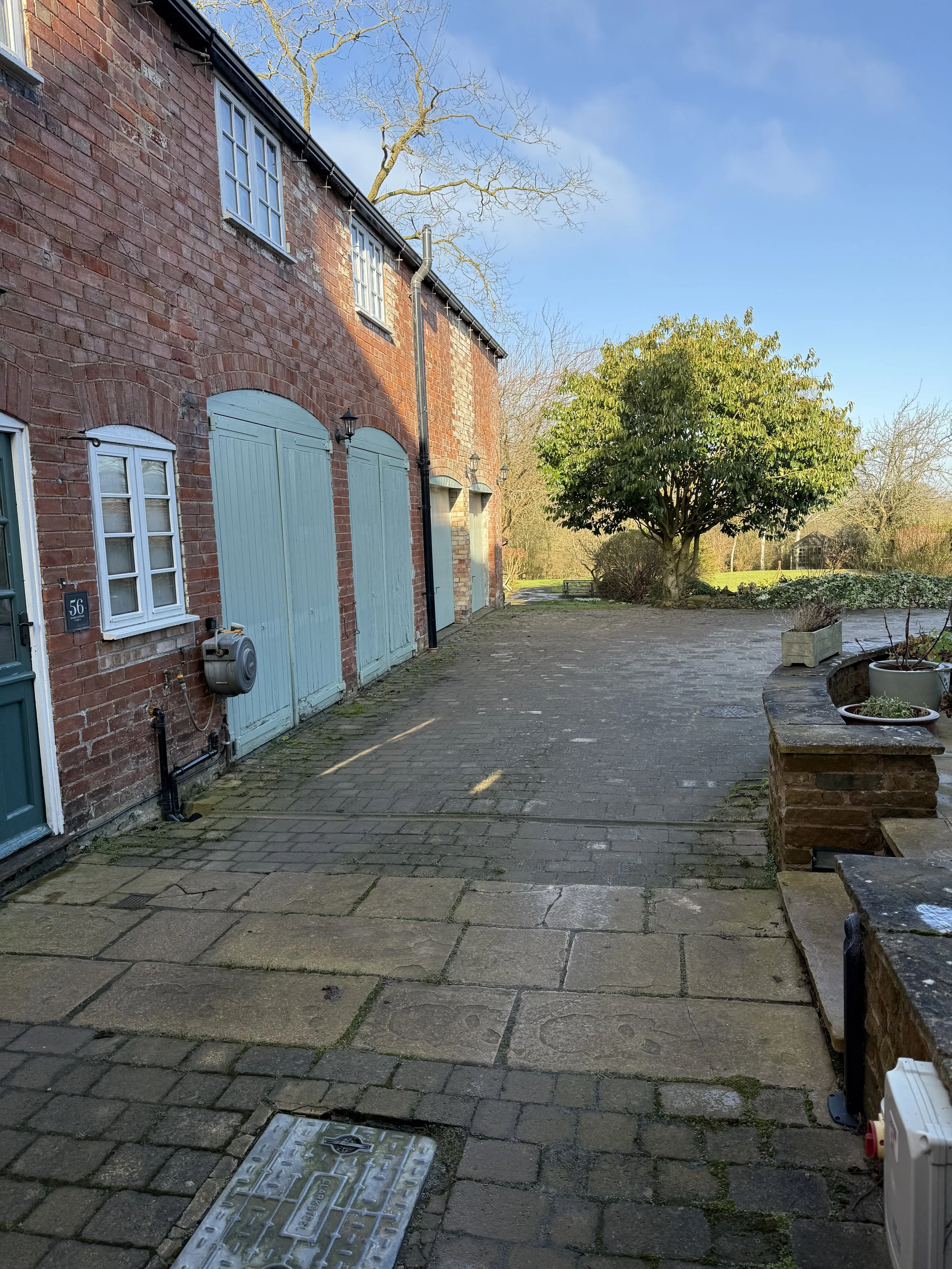 Entrance to the garden before work begins