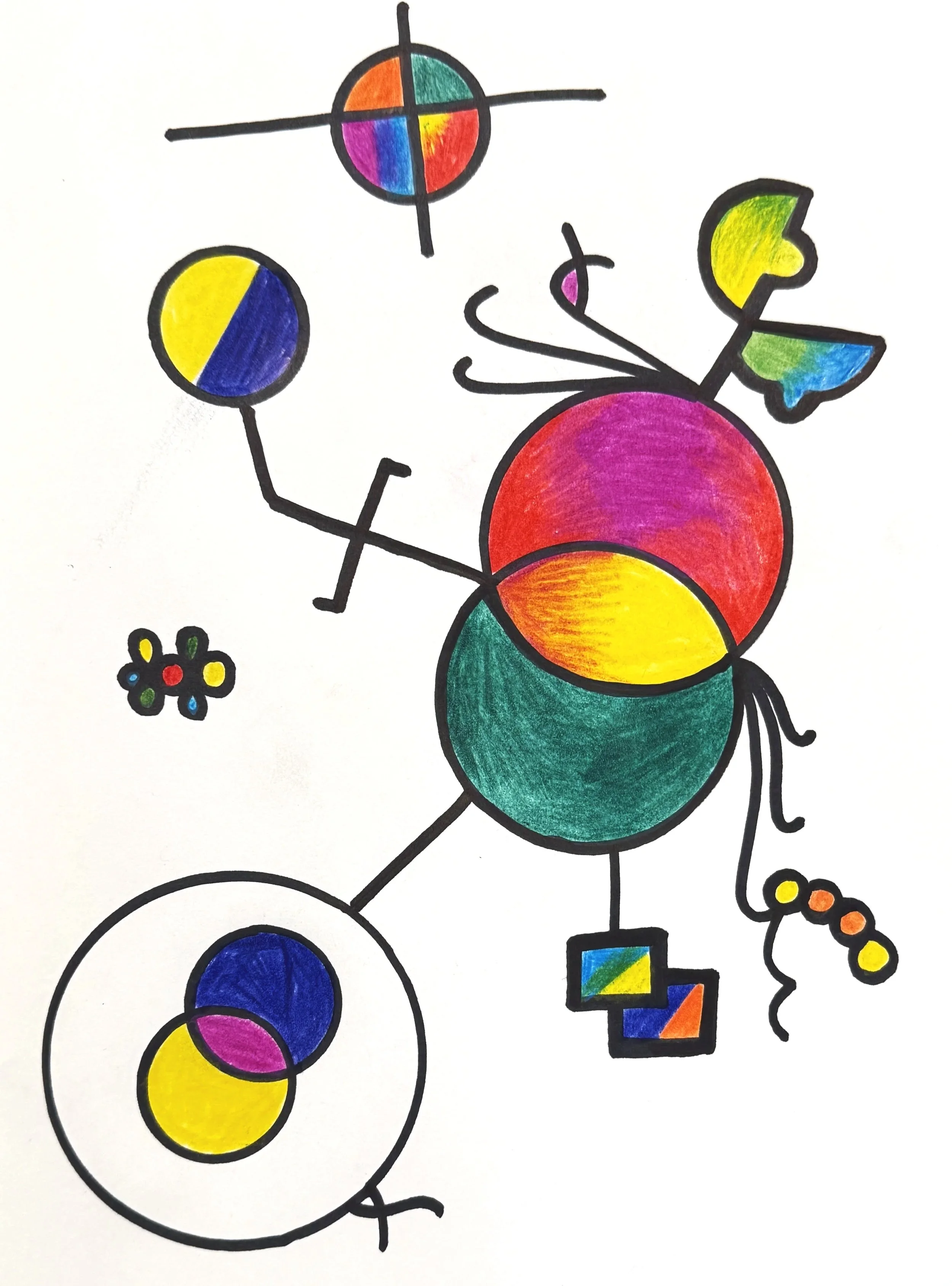 The Galaxy 
8.5" x 11",
Colored Pencil - Paper,
2025
