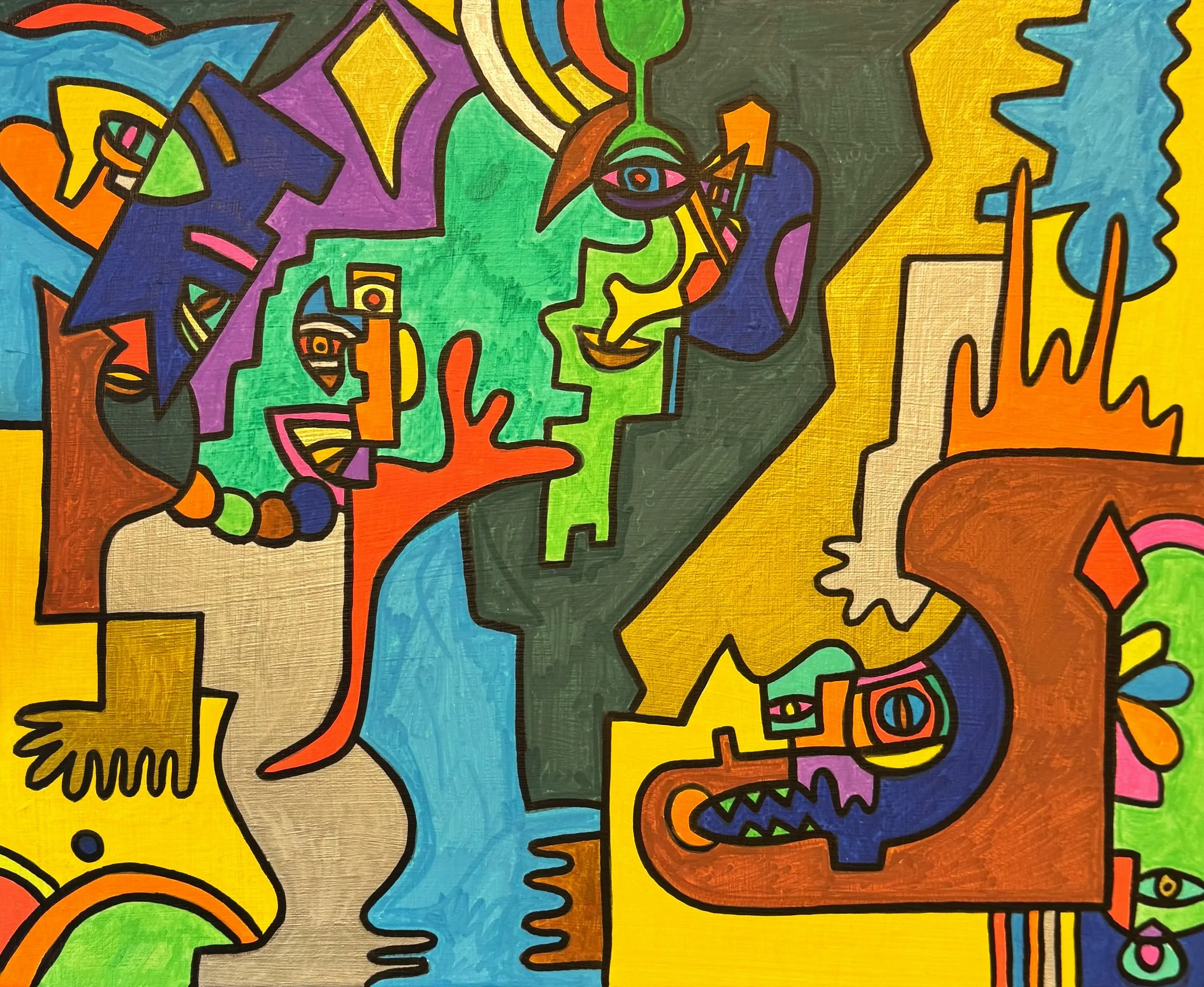 Untitled 
30" x 20",
Paint Pen - Canvas,
2025