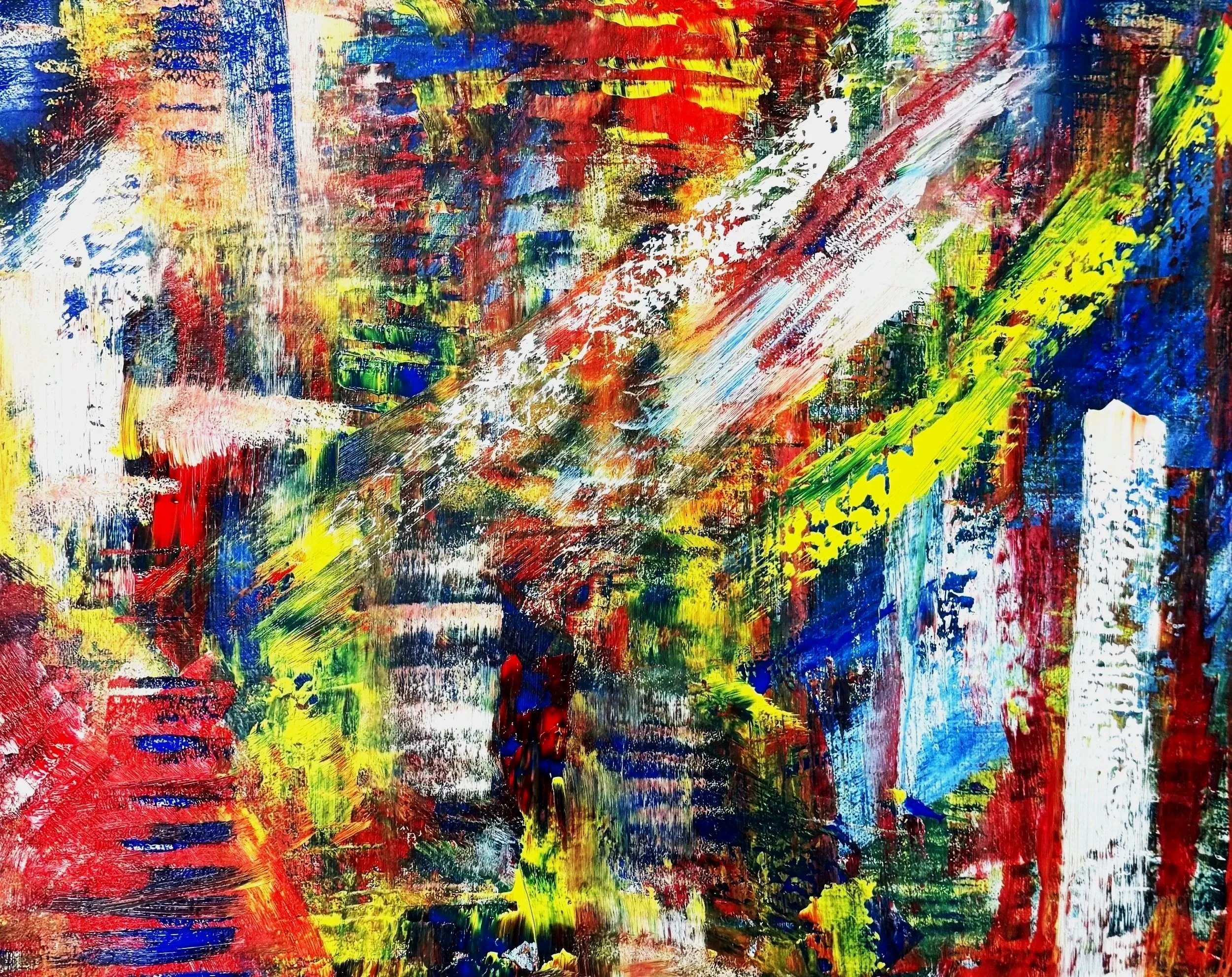 Enshrined In Thought 
30" x 20",
Acrylic Paint - Canvas, 
2025