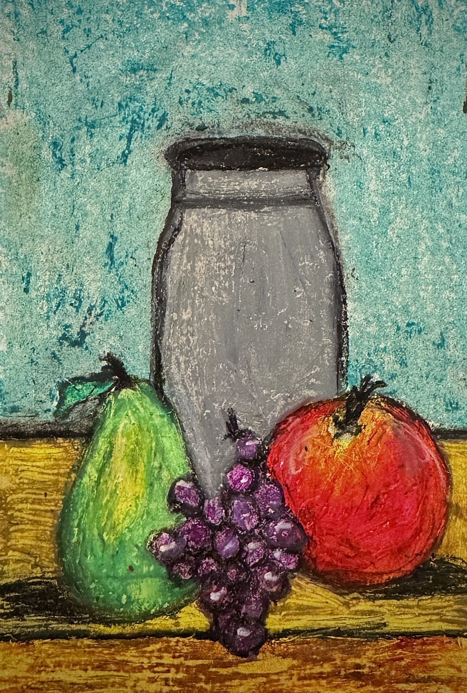 Table Food
10" x 15",
Pastel - Paper,
2025