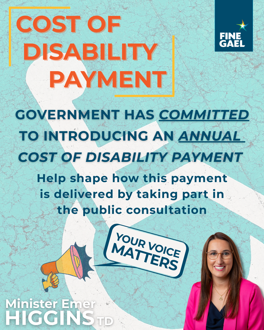 Public Consultation: Cost of Disability Payment