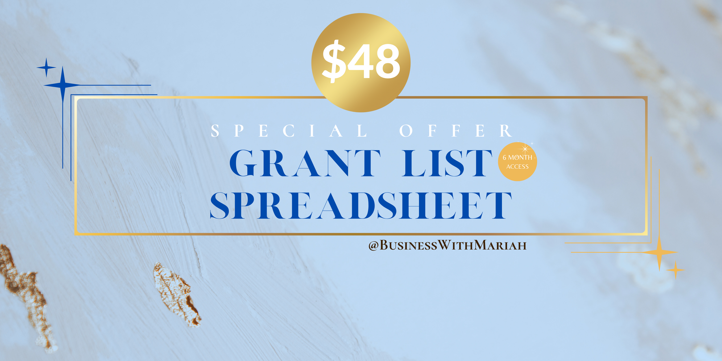 Grandiose grant list spreadsheet