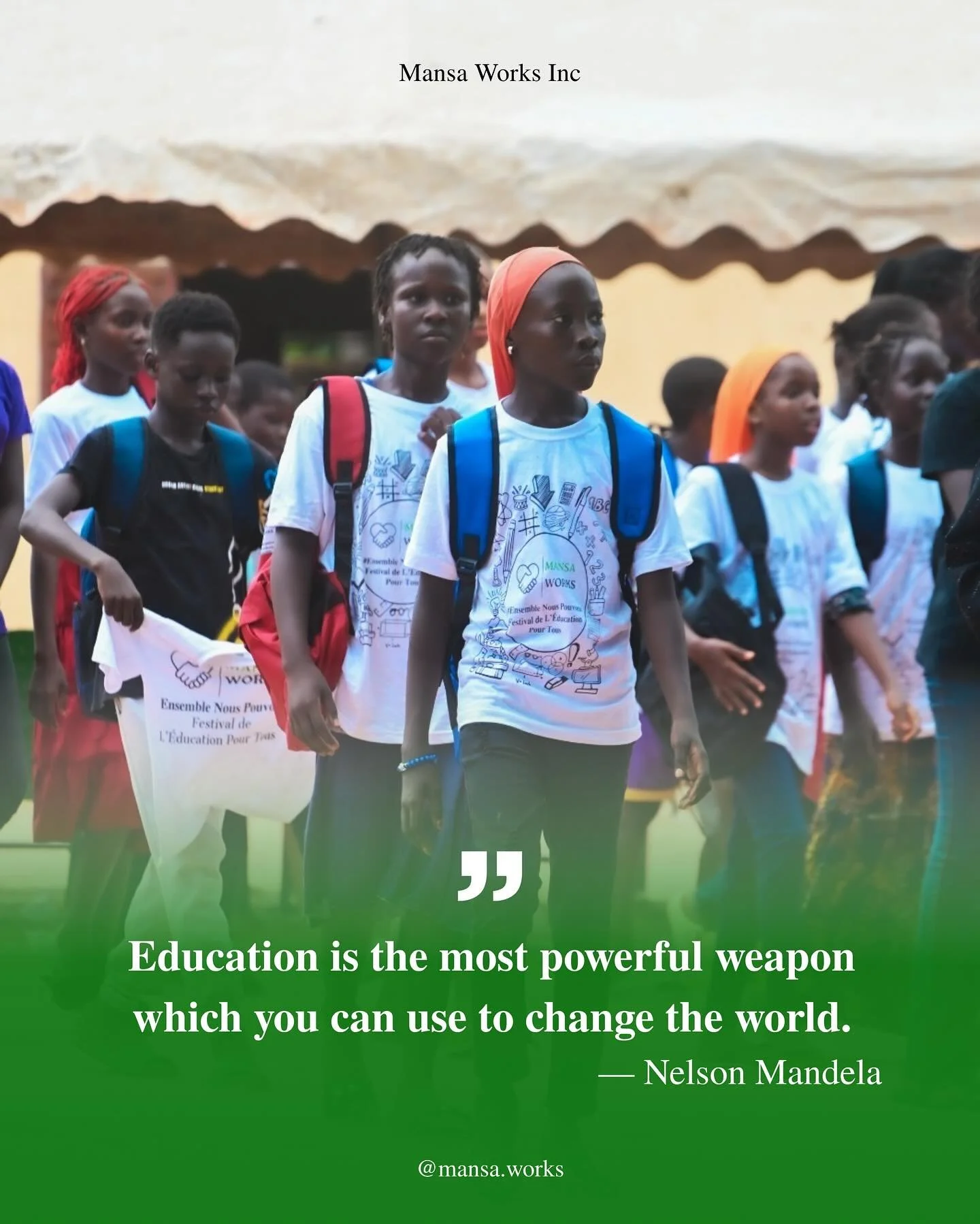 Education doesn&rsquo;t just change lives &mdash; it changes entire communities. 
At Mansa Works, we believe in the power of learning to break cycles of poverty and create brighter futures. 

💚 Join us in empowering students through our Supplying Su