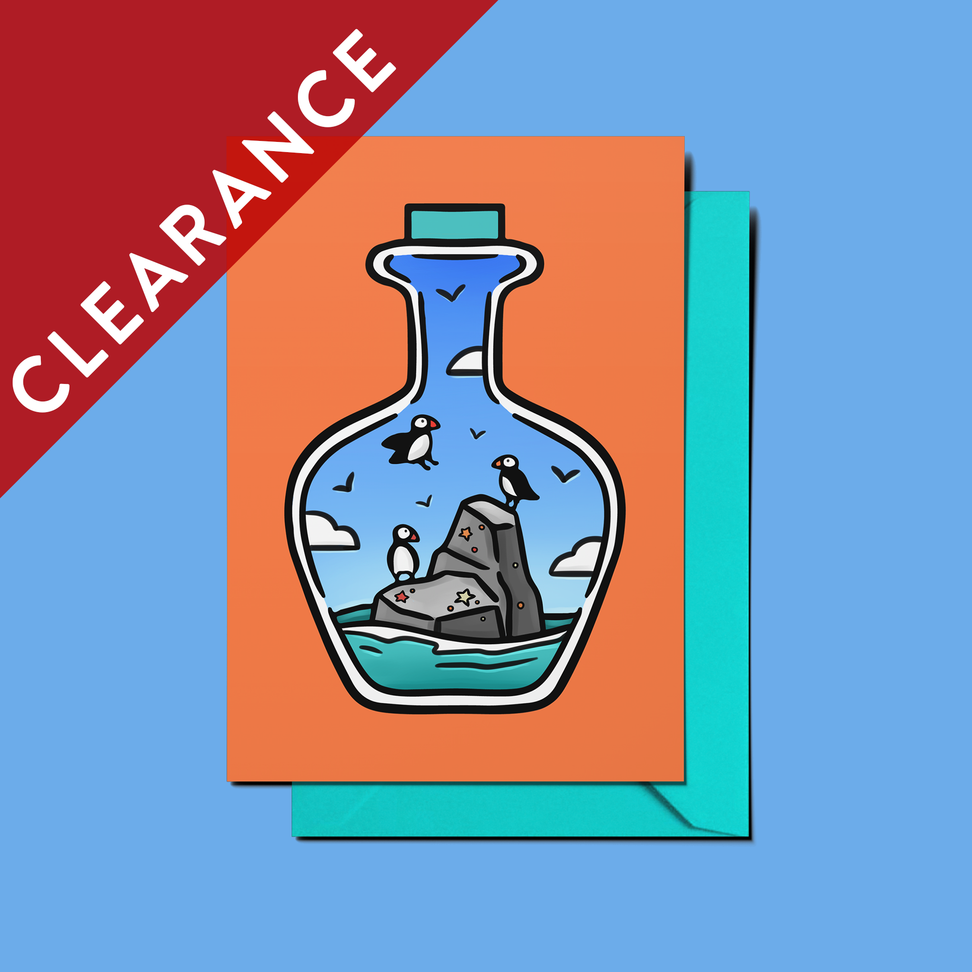CLEARANCE: Puffin Greeting Card