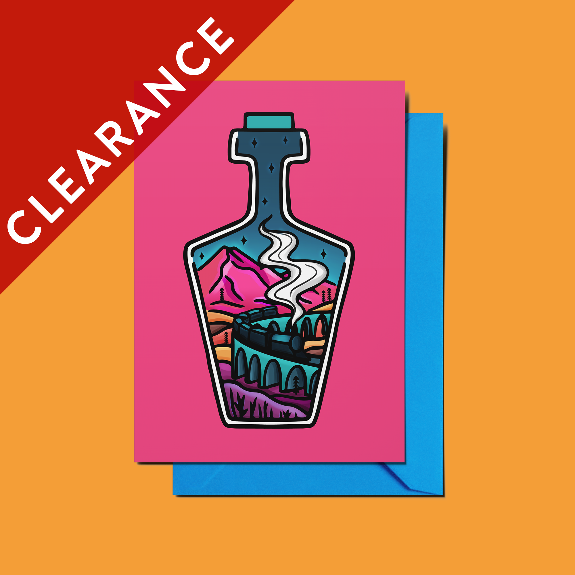 CLEARANCE: Flying Scotsman Greeting Card