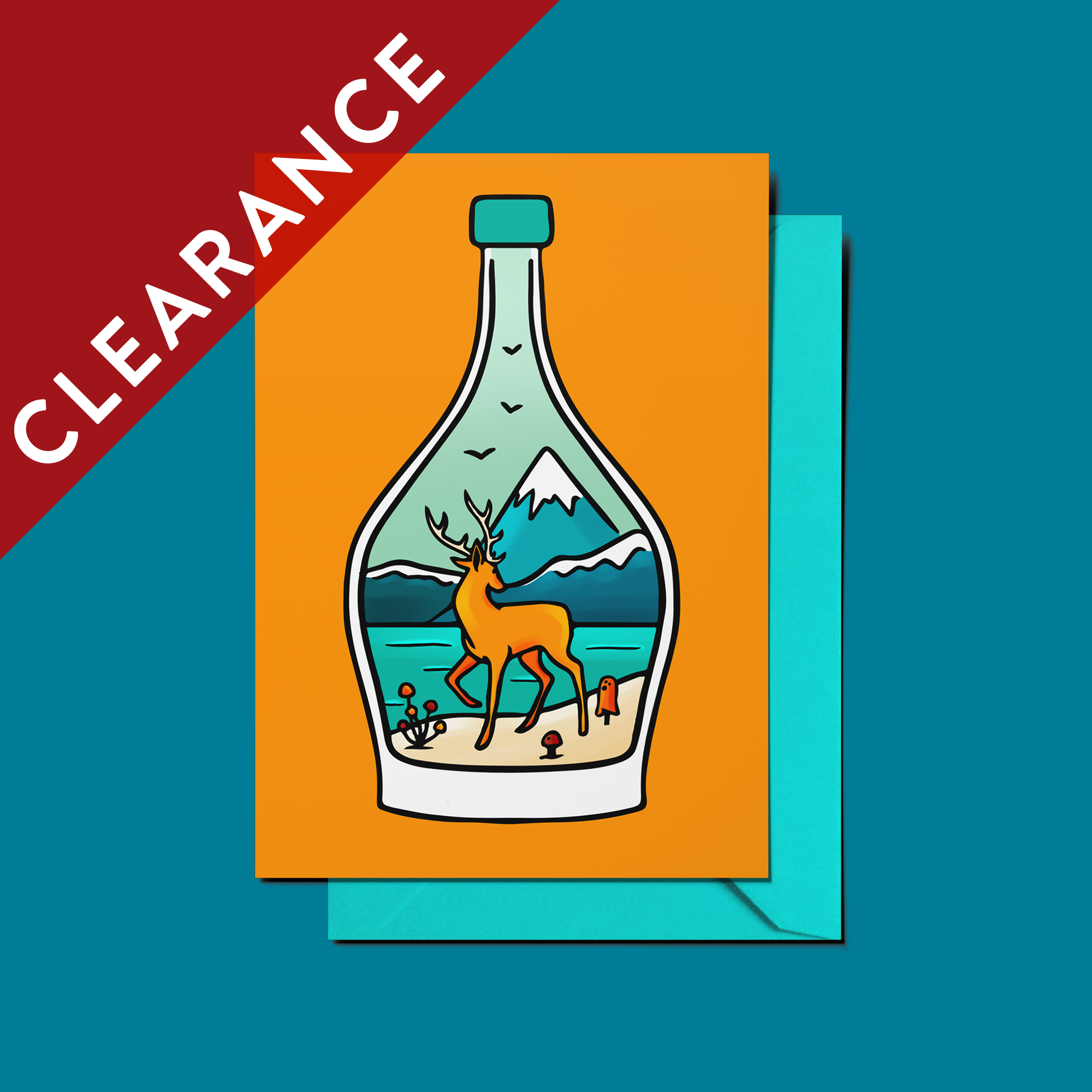 CLEARANCE: Highland Stag Greeting Card