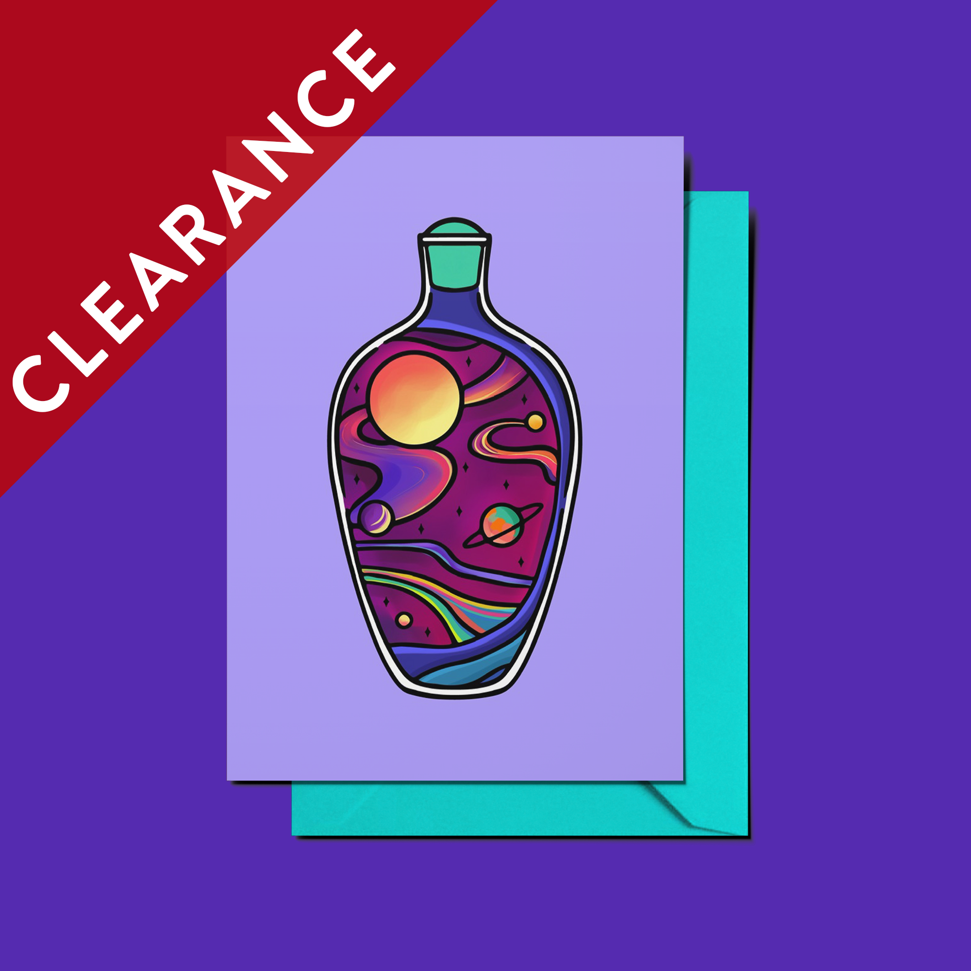 CLEARANCE: Space Greeting Card