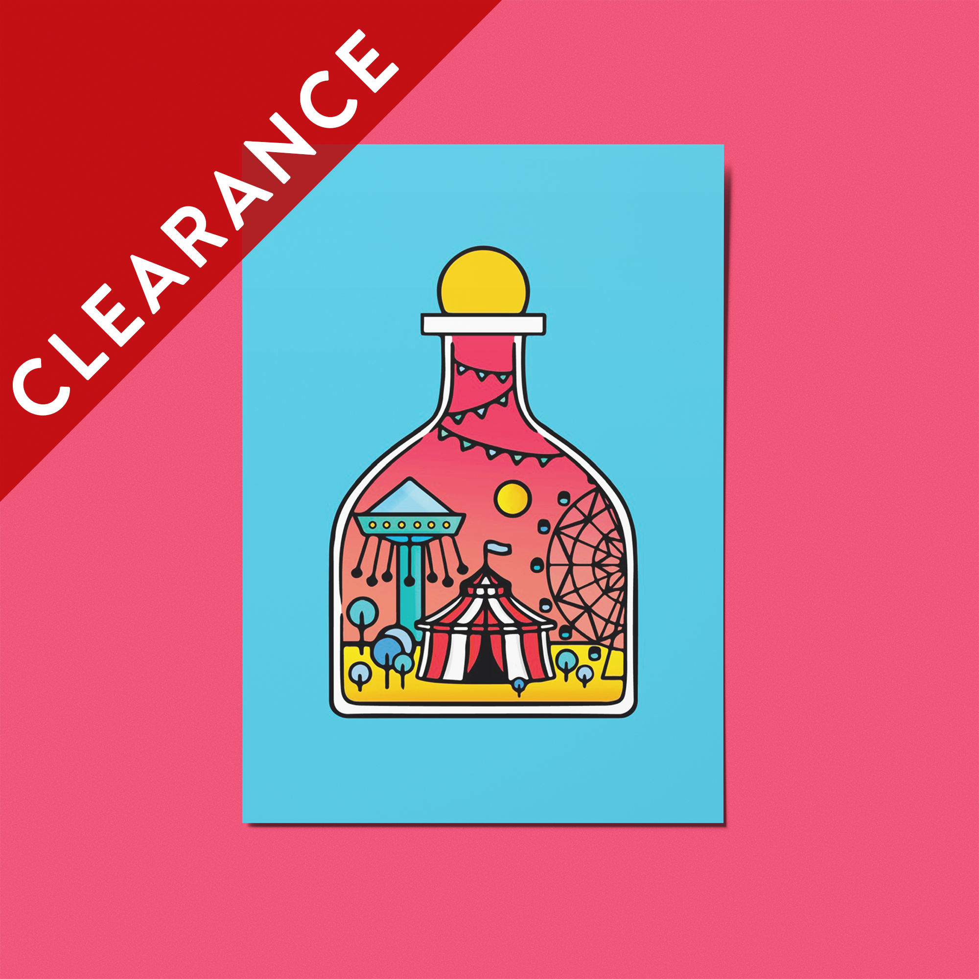 CLEARANCE: Carnival Soft Touch Postcard
