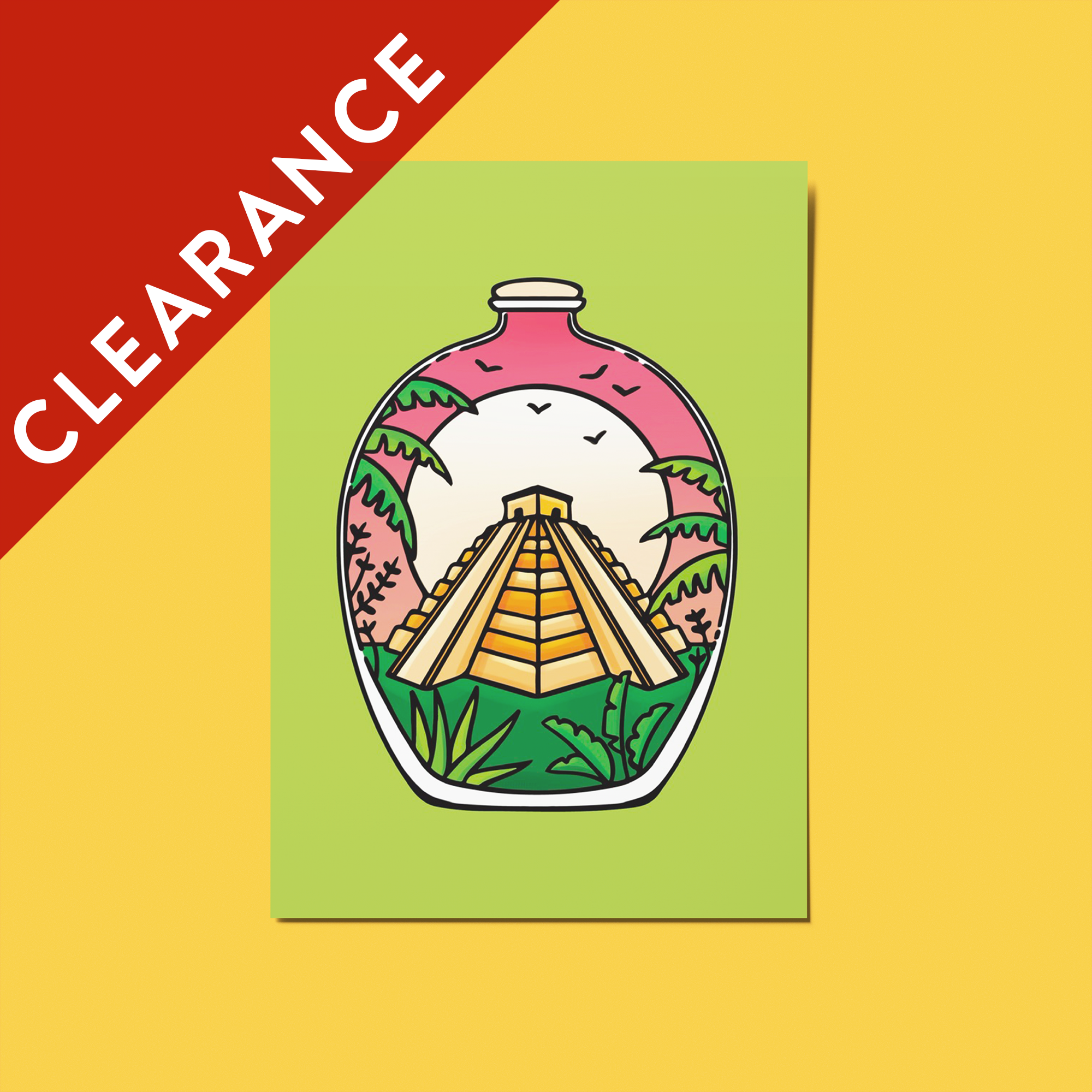 CLEARANCE: Mayan Temple Soft Touch Postcard