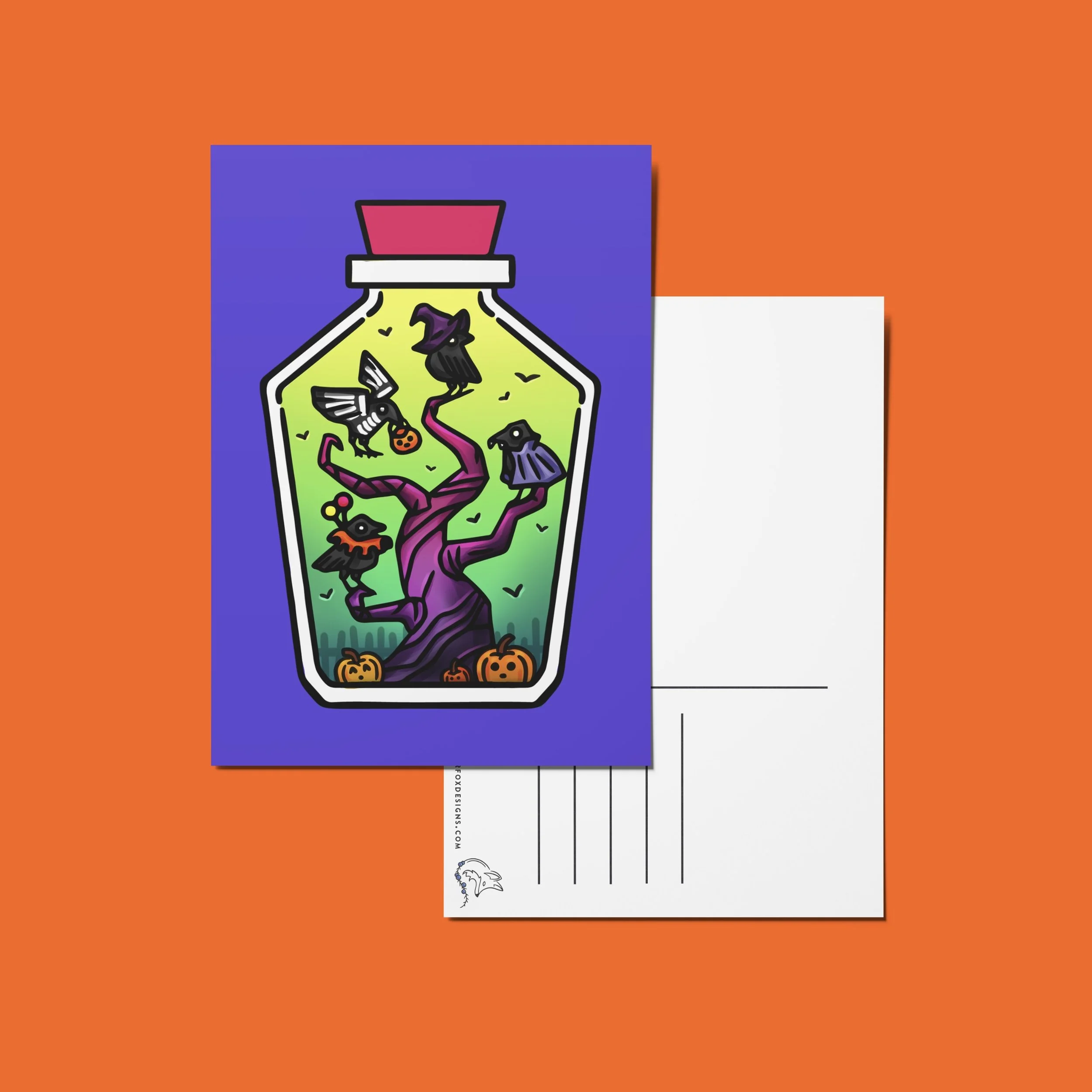 Trick or Tweet Limited Edition Halloween Postcard