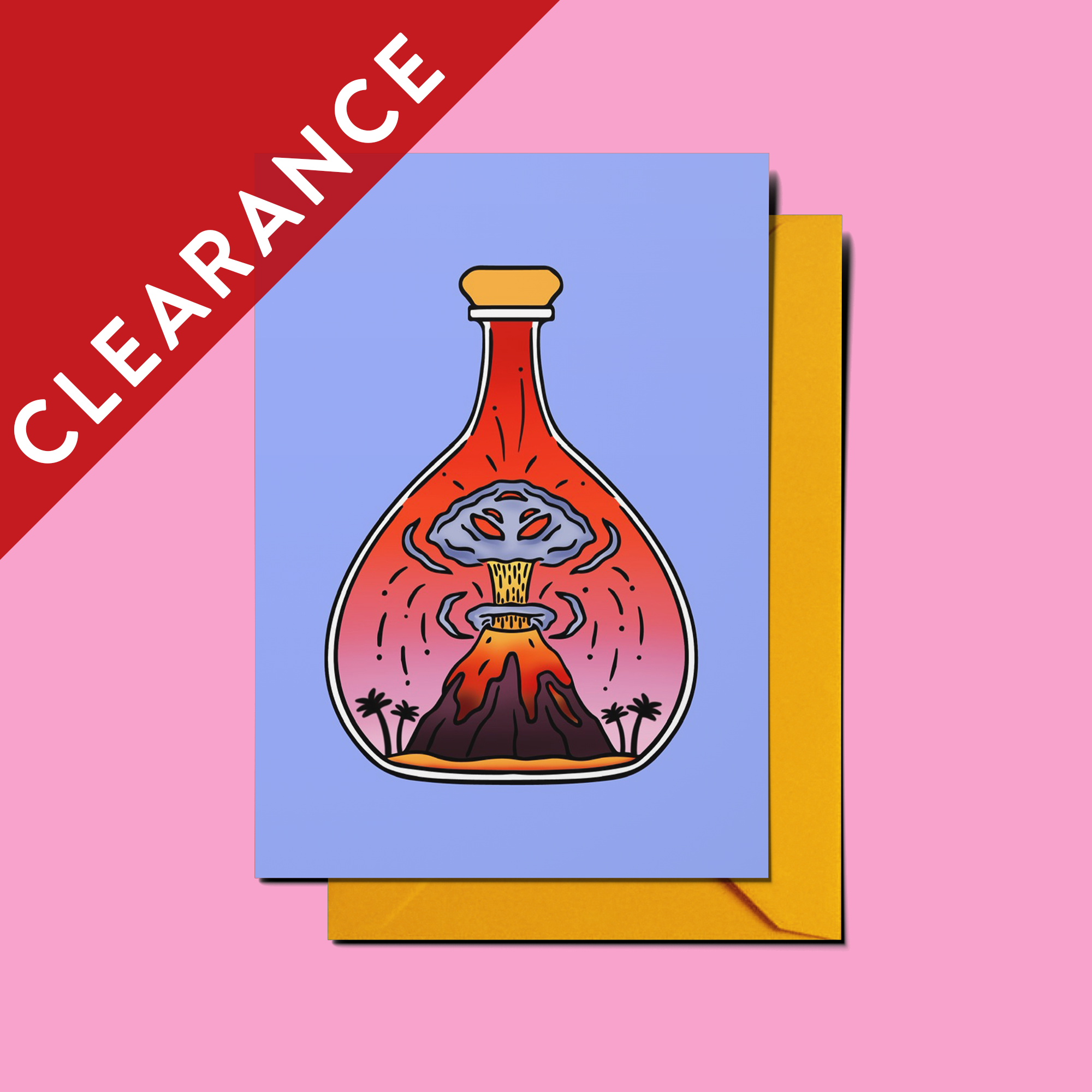CLEARANCE: Volcano Greeting Card