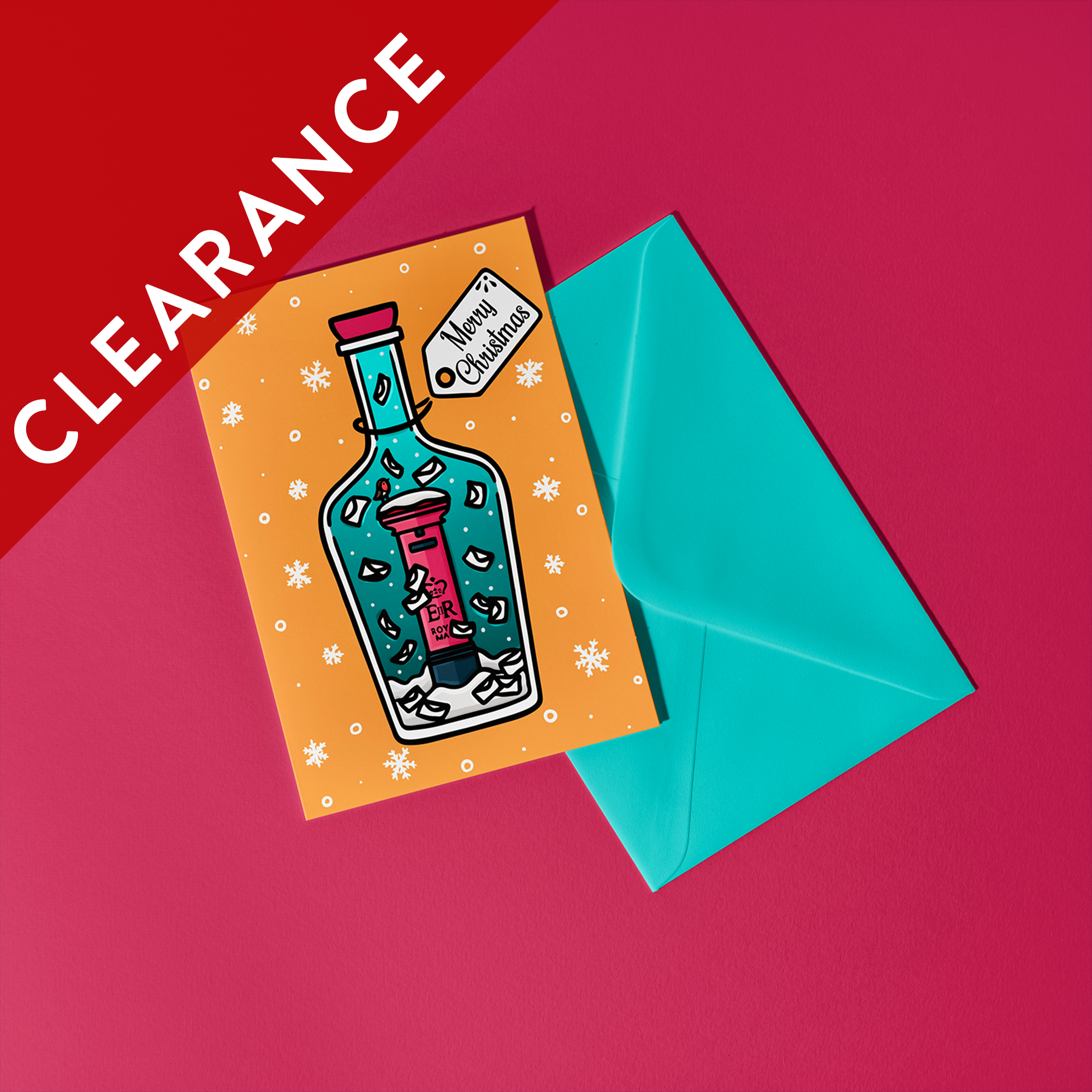 CLEARANCE: Postbox Christmas Card