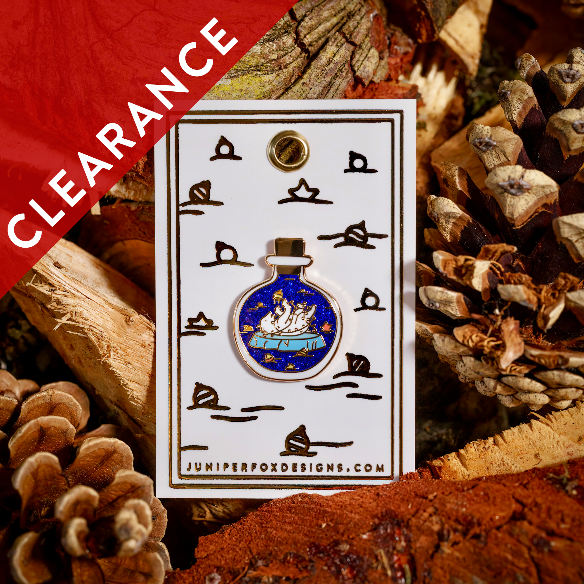 CLEARANCE: Polar Bear Enamel Pin