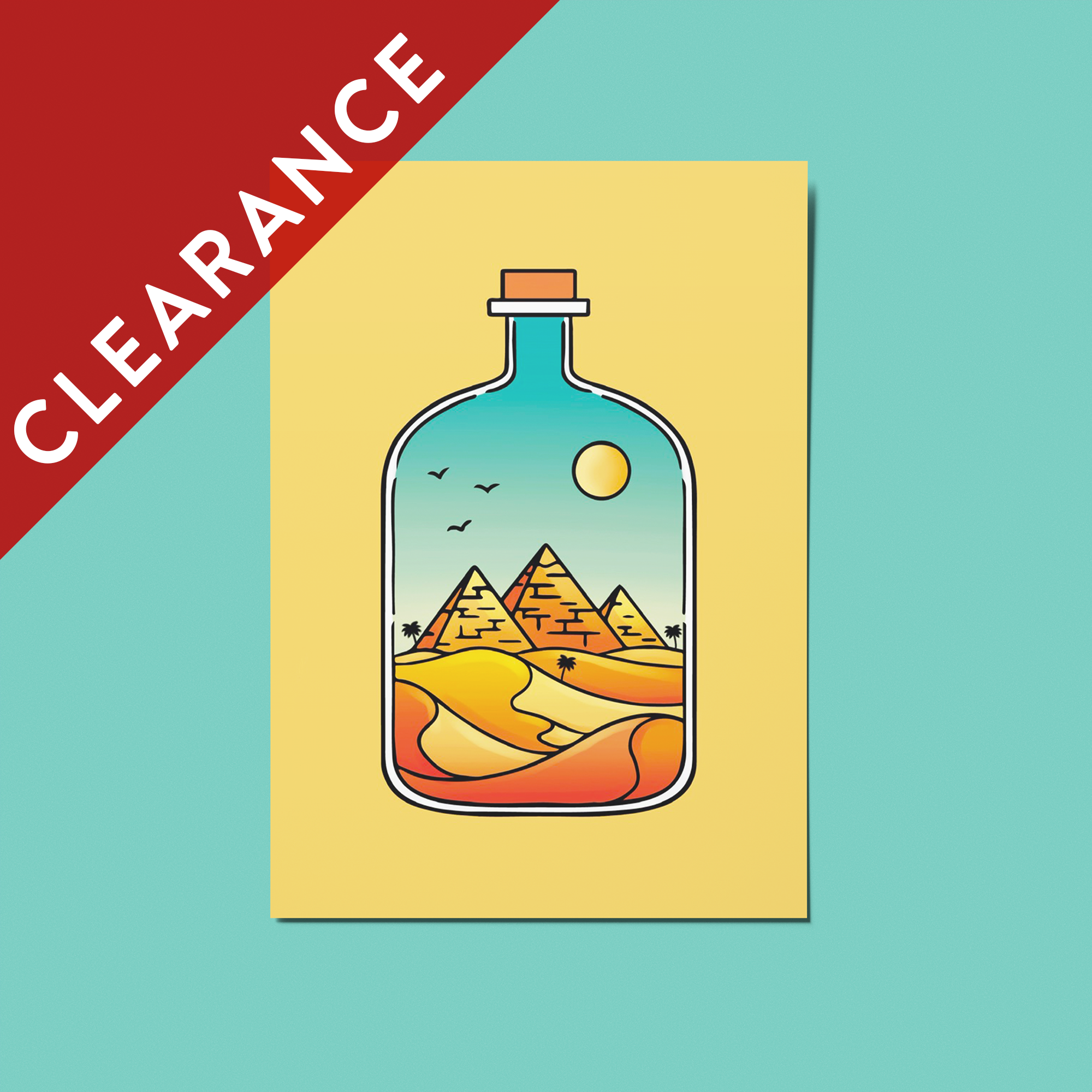 CLEARANCE: Pyramid Soft Touch Postcard