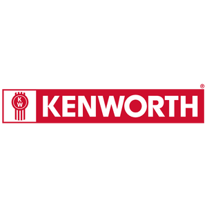Kenworth logo with red and white colors