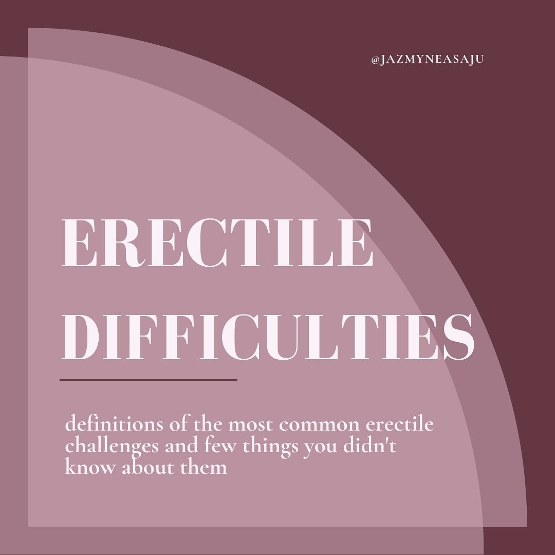 Anything surprise you?!?⁠
⁠
Swipe to learn about the common types of Erectile Difficulties. 
⁠
DISCLAIMER: you may want to consider a diagnosis and treatment of symptoms with a licensed medical professional. This page is not medical advice.