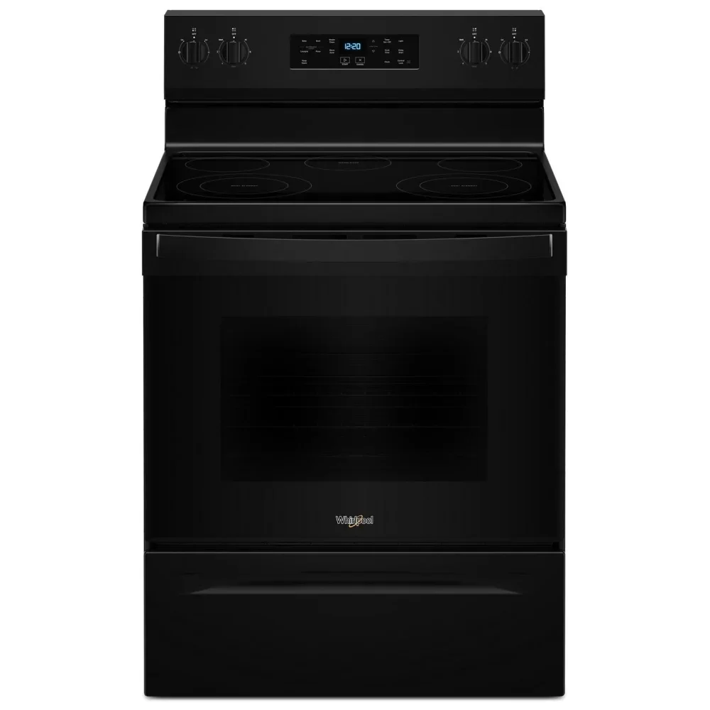 Whirlpool "30" Black Freestanding Electric Range