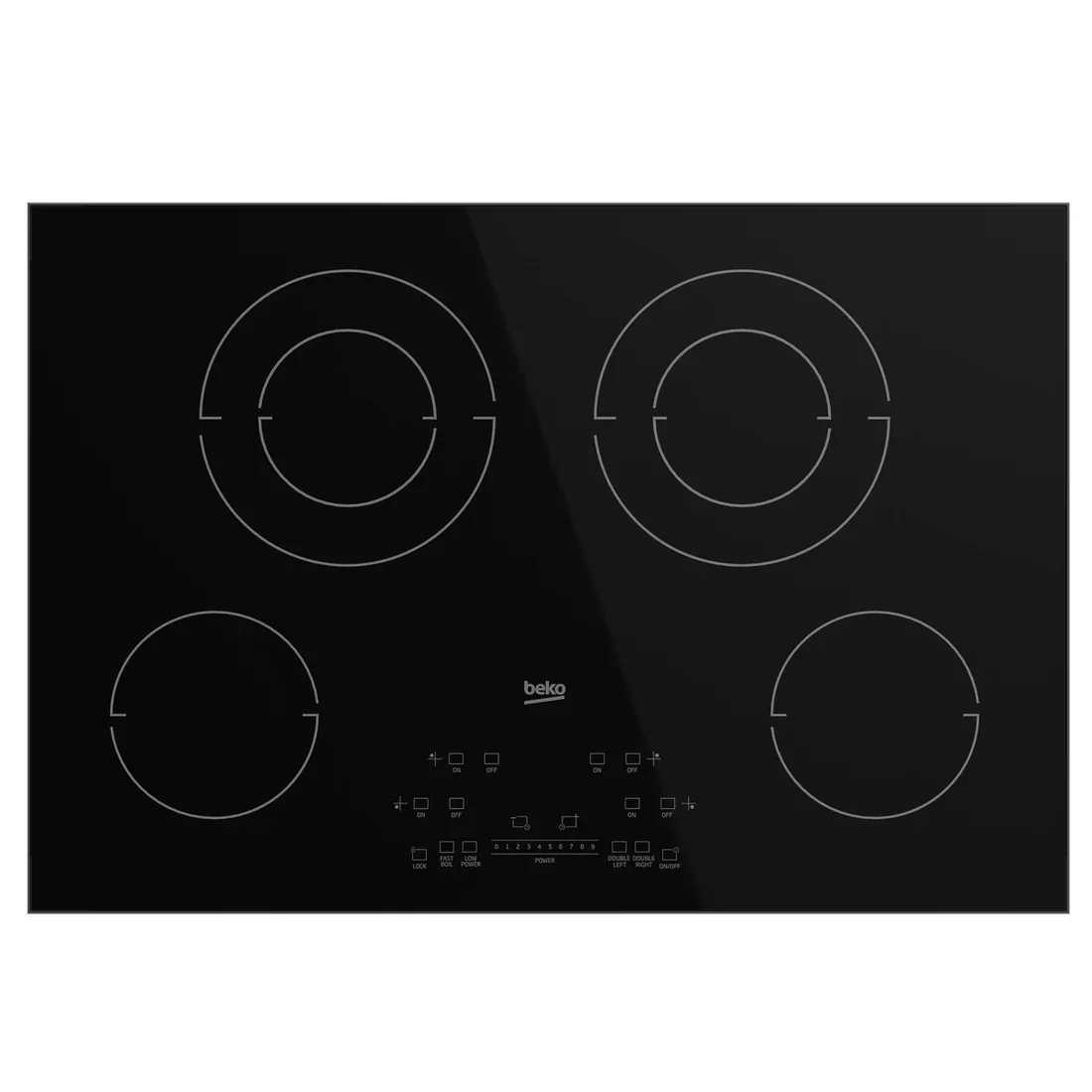 Beko "30" Black Electric Cooktop