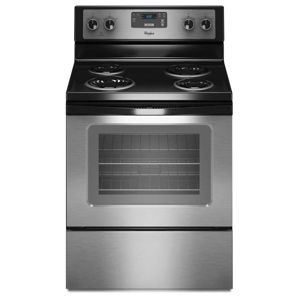 Whirlpool "30" Stainless Steel Freestanding Coil Top Electric Range