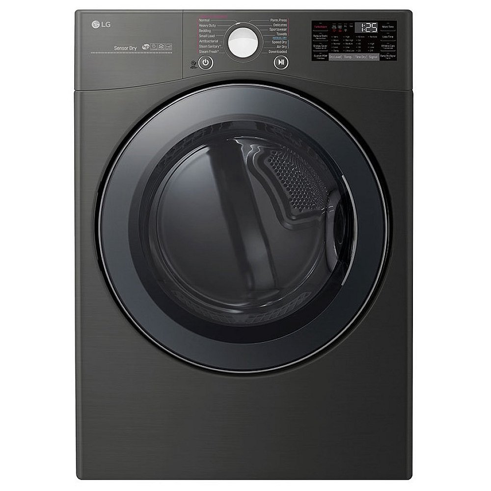 LG "27" Black Stainless Steel Front Load Washer & Dryer Set