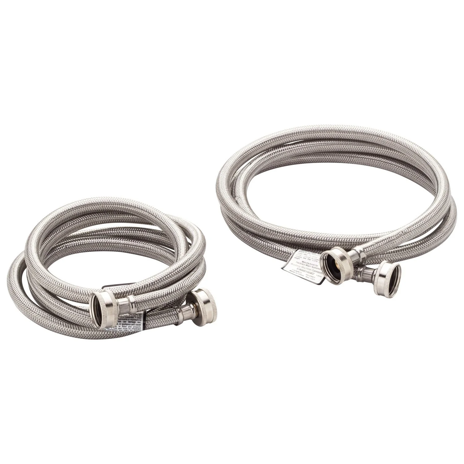 Washing Machine Connector - 6 ft, Stainless Steel 2PACK