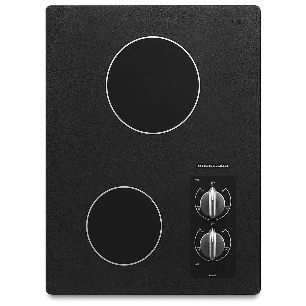 KitchenAid "15" Black Electric Cooktop