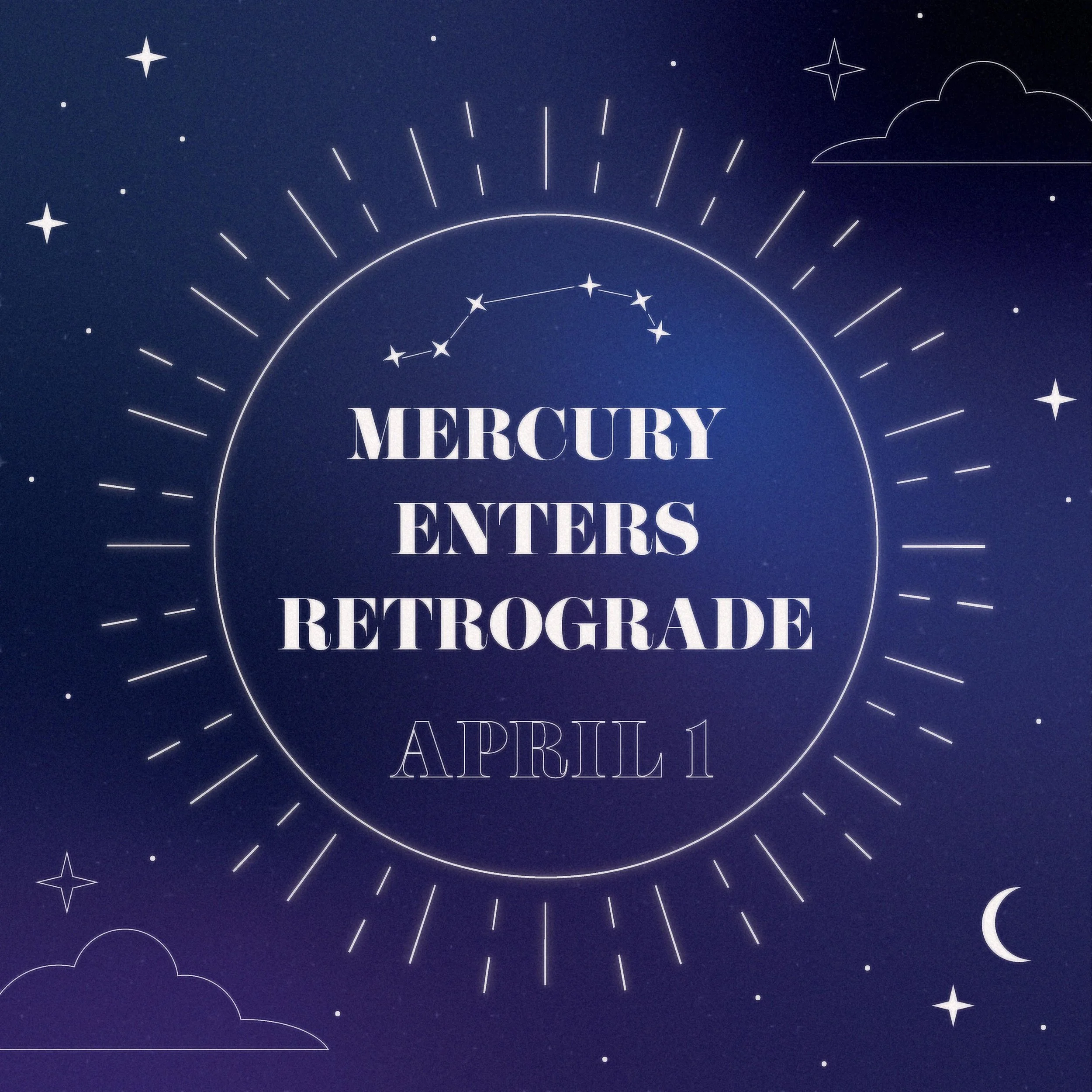 Get ready for some loud, malfunctioning energy because starting today Mercury is Retrograde, in Aries!🔥

During Mercury Retrogrades, the planet Mercury slows down, almost to the point where it seems to be going backwards.&nbsp;

Because Mercury is t