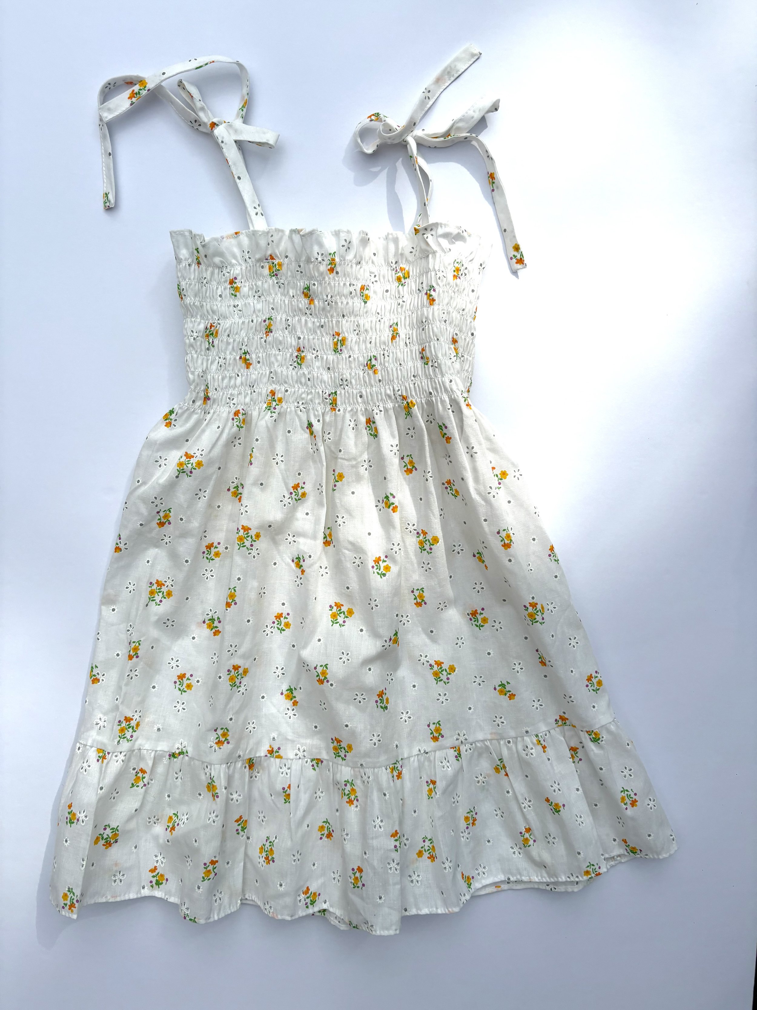 VINTAGE FLORAL PRAIRIE SUNDRESS