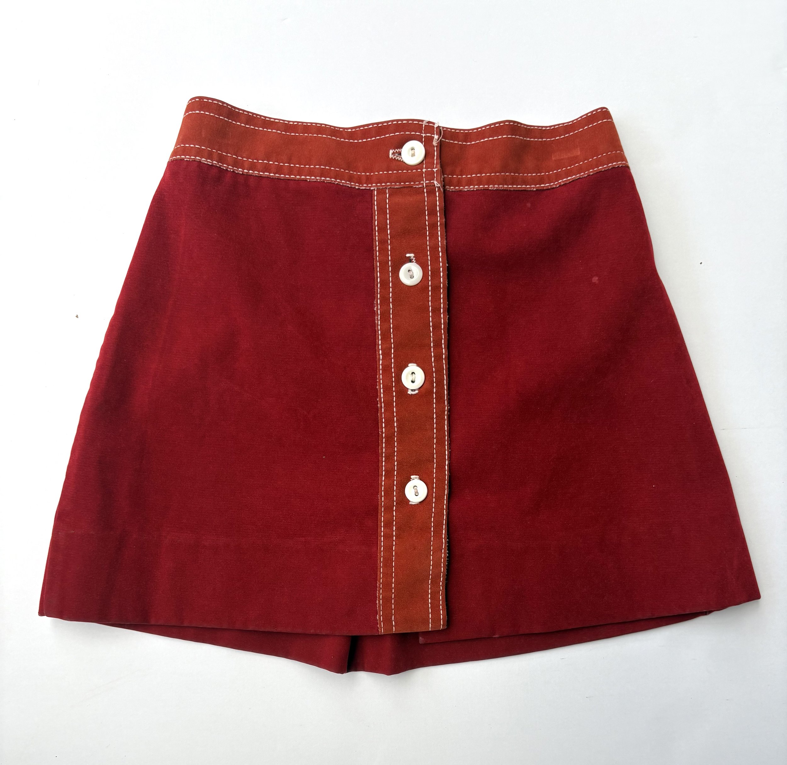 VINTAGE 2TONE MINISKIRT