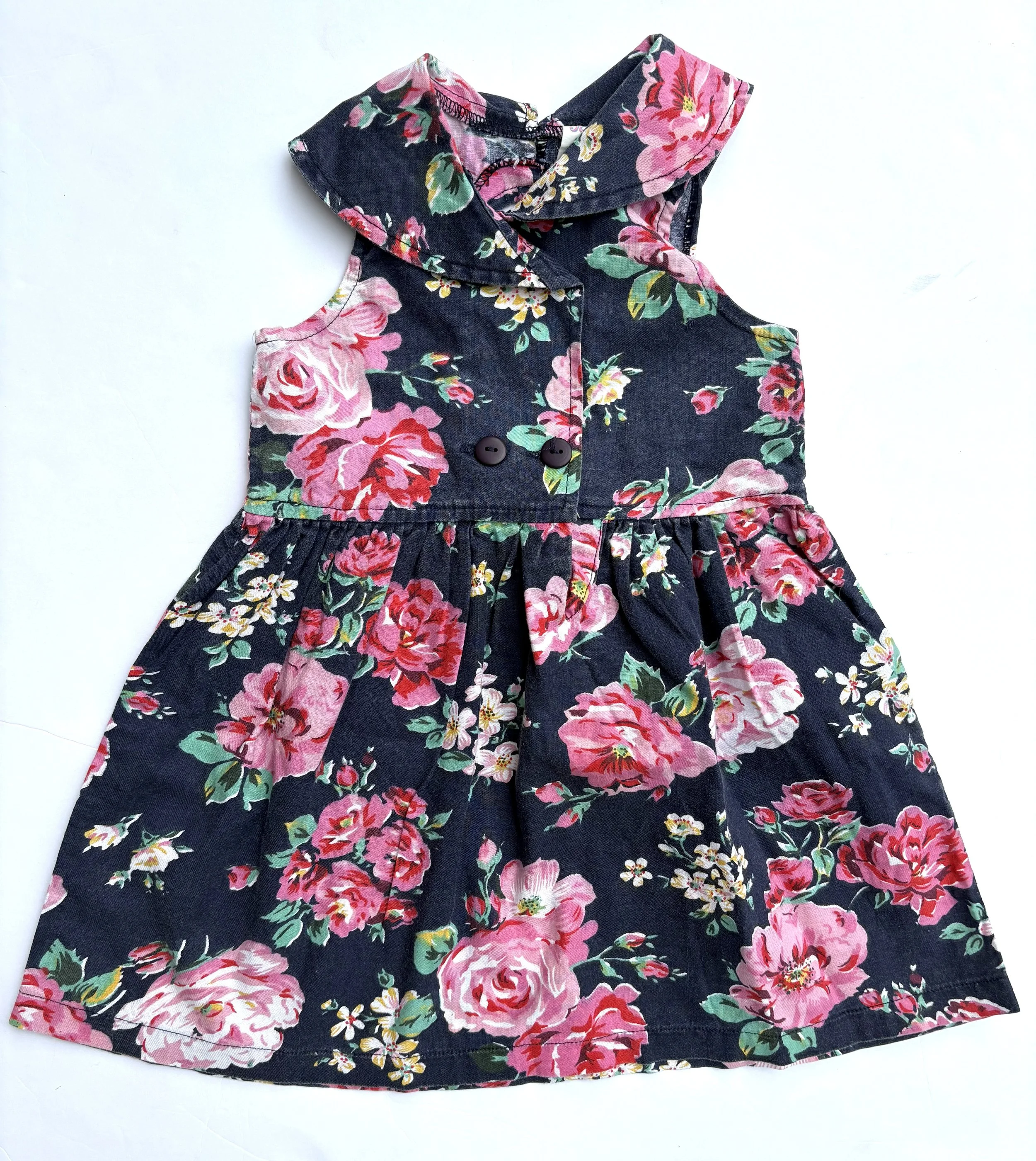 VINTAGE FLORAL KEYHOLE DRESS