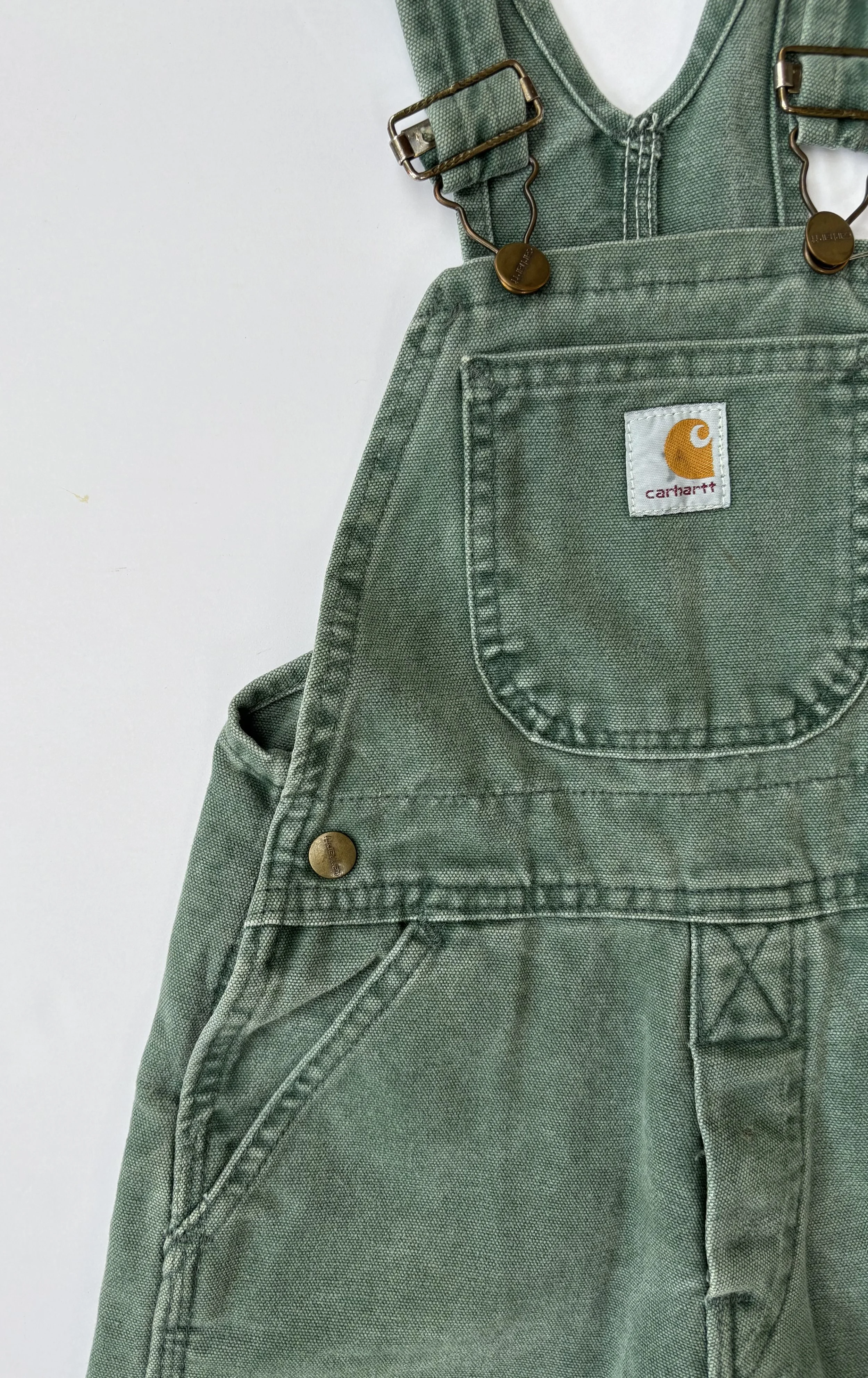 VINTAGE GREEN CARHARTT OVERALLS