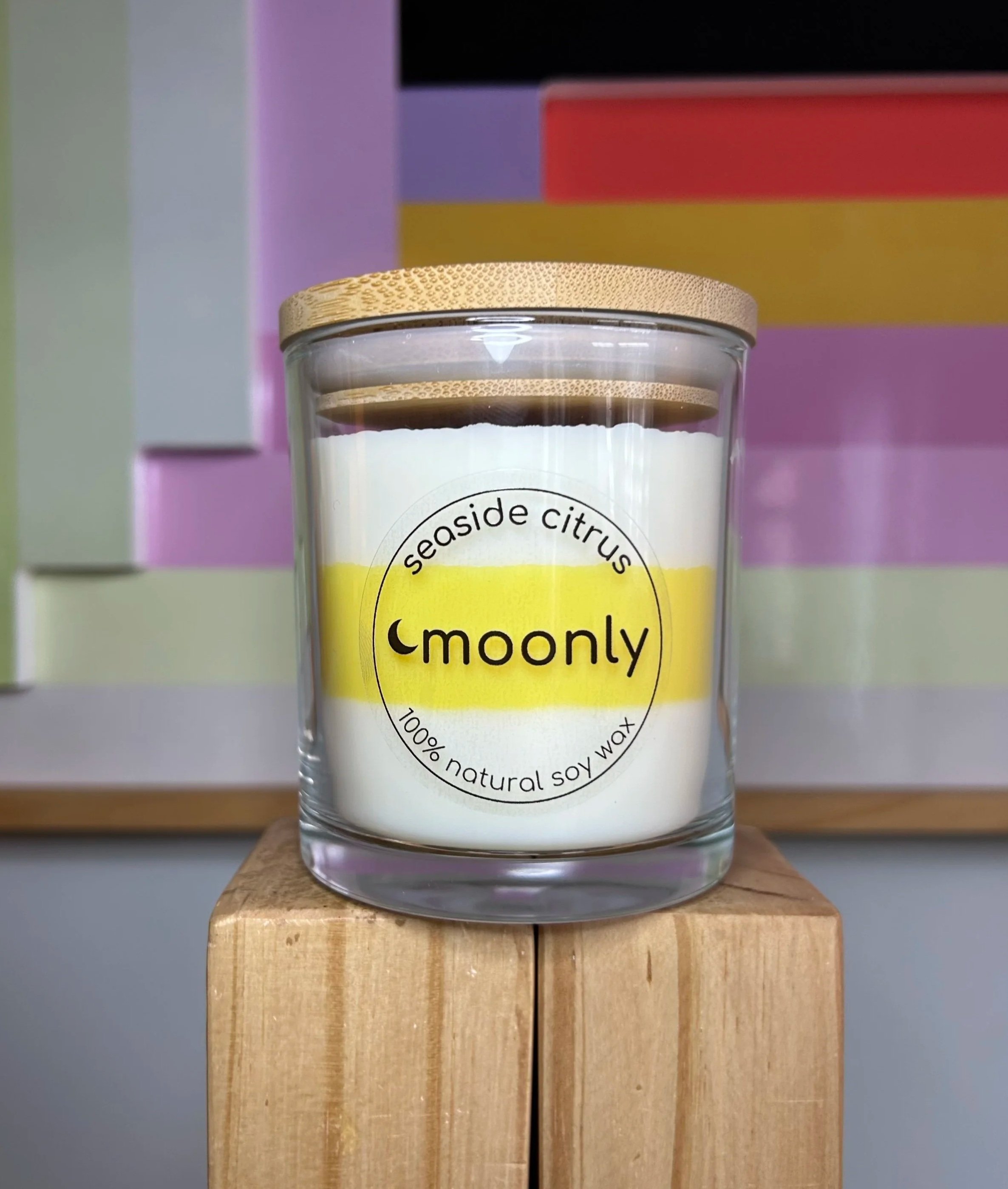 seaside citrus - cabana stripe yellow