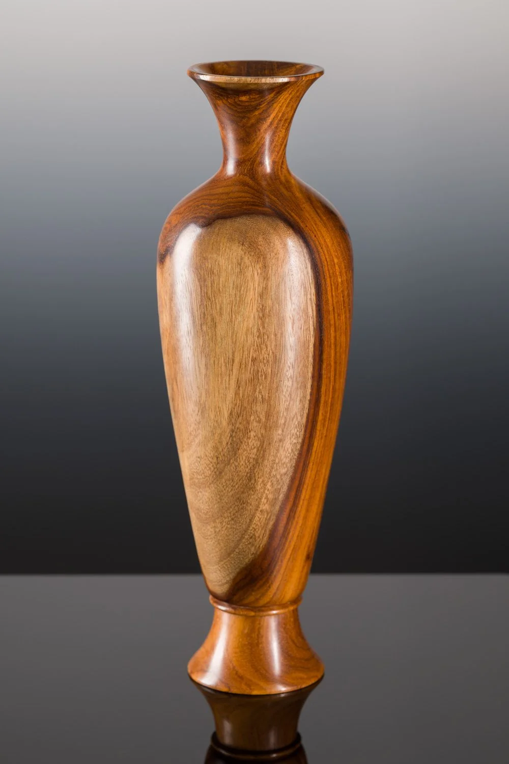 "Noble Origins" | Florida Rosewood | Hollow Form, 3.5" x 11" | Lacquered & Buffed