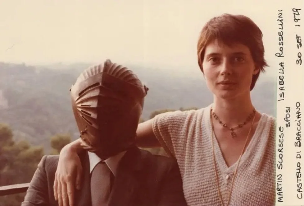 Isabella Rossellini and Martin Scorsese on their wedding day, 1979.