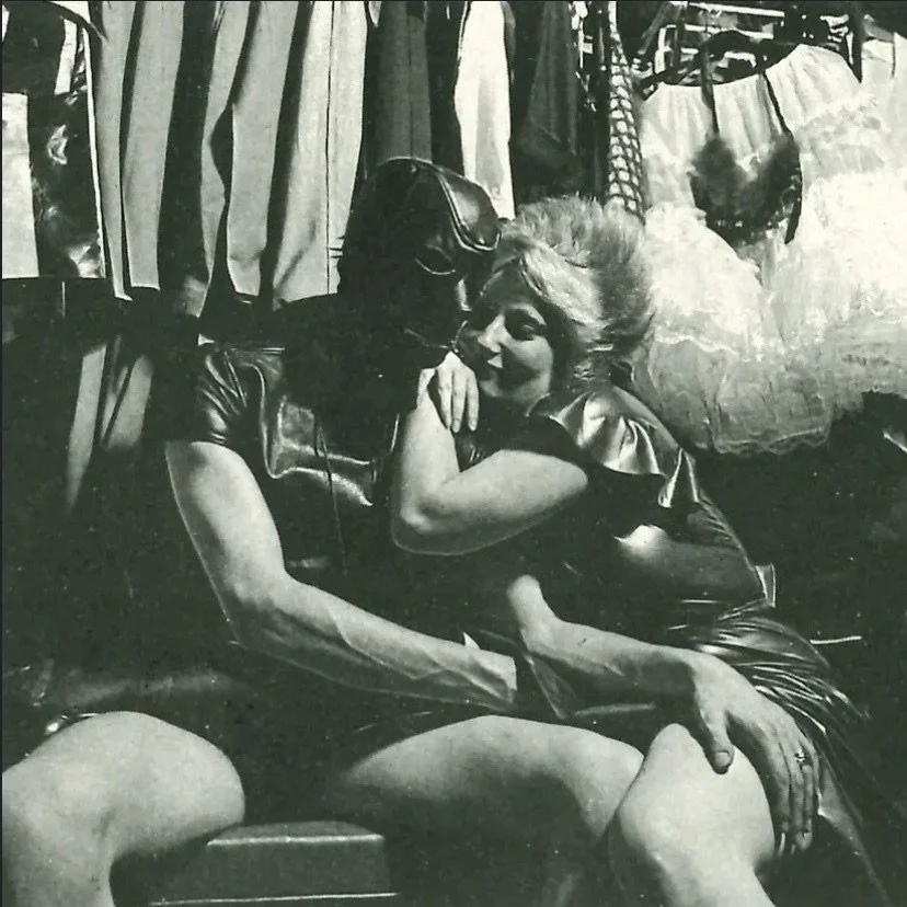 Jordan Mooney and masked friend 1976