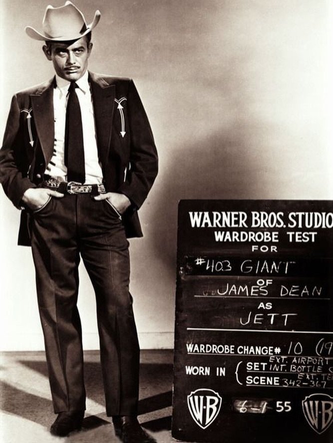 James Dean, wardrobe test, 1955.