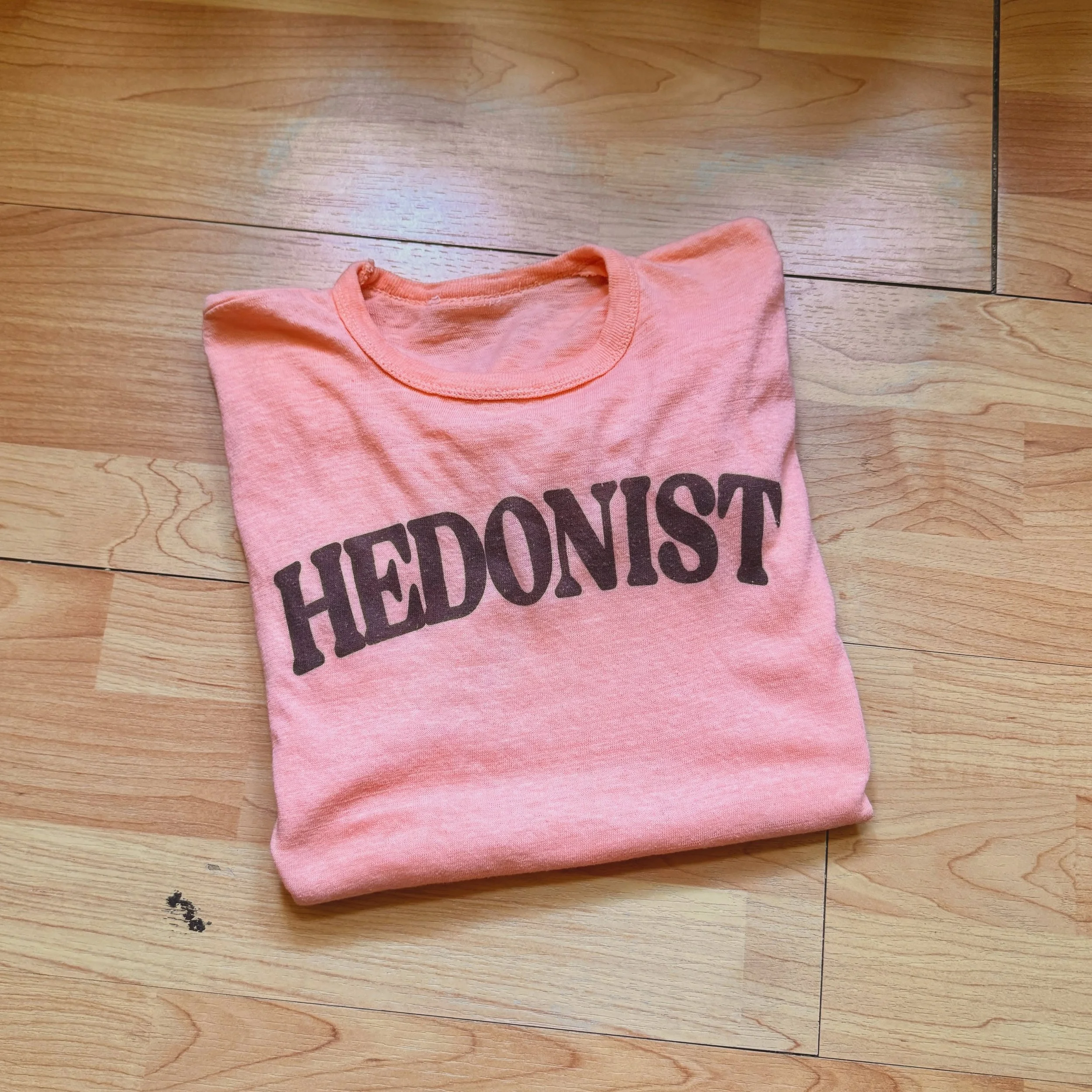 1970s/1980s Women&rsquo;s Hedonism T-Shirt

Size women&rsquo;s M