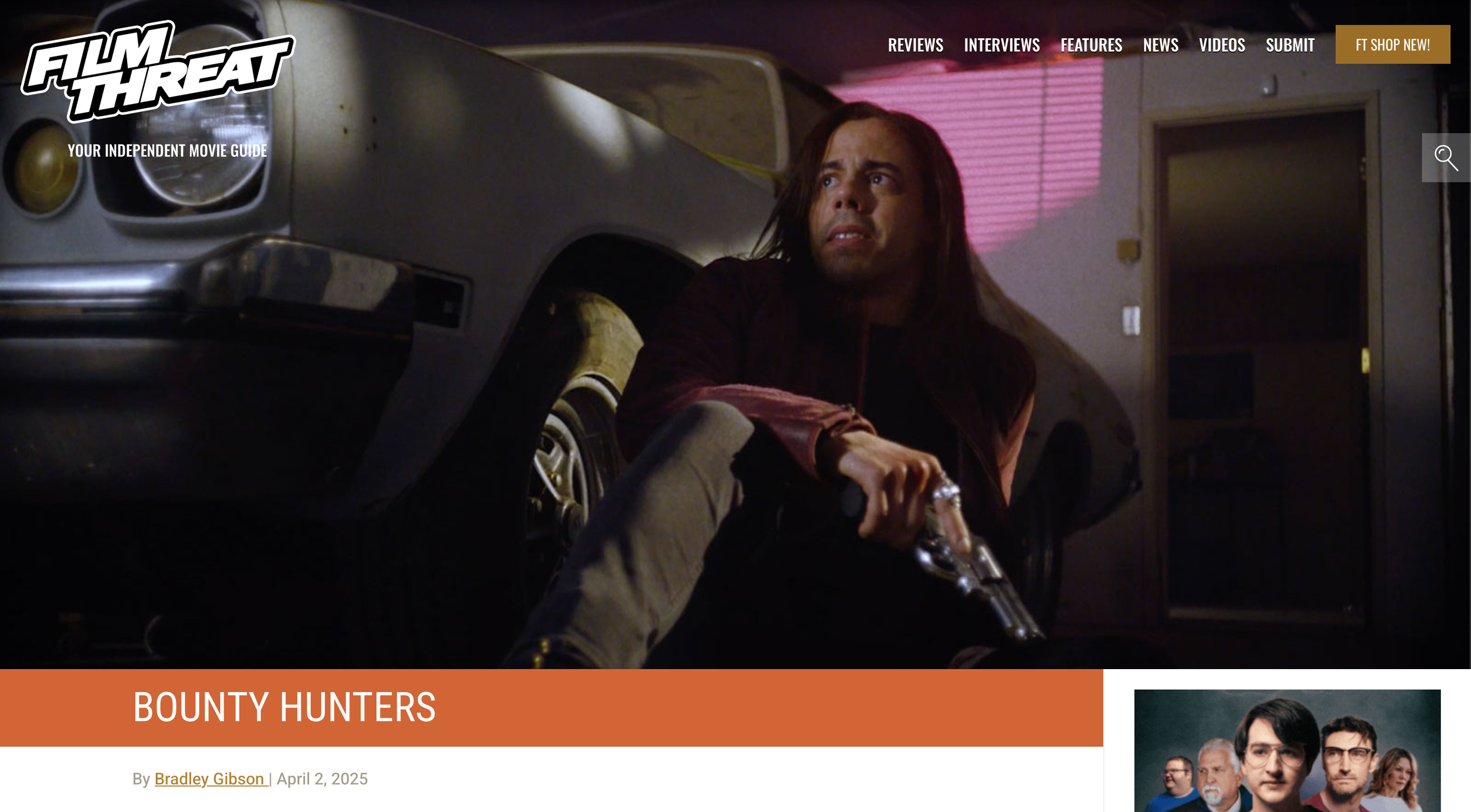 Film Threat reviews Francisco Marquez's film "Bounty Hunters"