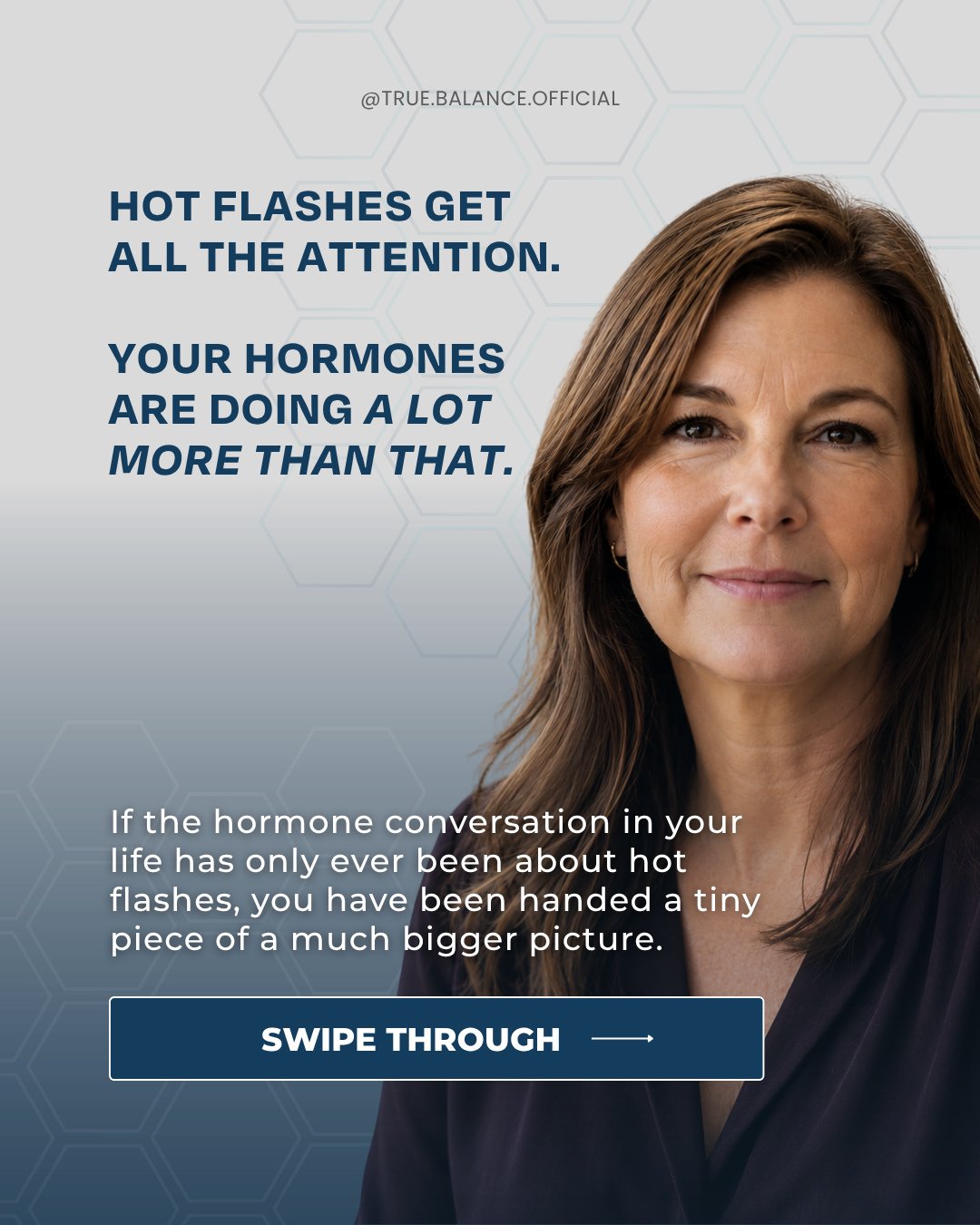 When the hormone conversation only ever lands on hot flashes, it leaves out most of what hormones are doing in the body. ⁠
⁠
The fuller picture is worth understanding. Estrogen is far more than a period hormone. It has receptors throughout the body, 