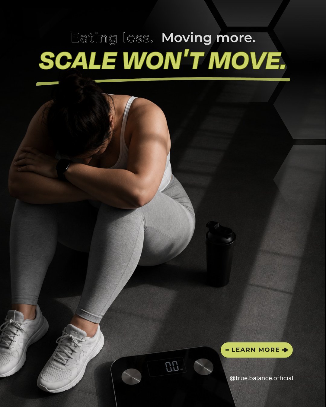 You're in a deficit. You're training. The scale hasn't moved in months. ⁠
⁠
Here's what usually isn't explained: insulin resistance affects most women with PCOS, and it shows up even in women at a completely normal weight. When cells stop responding 