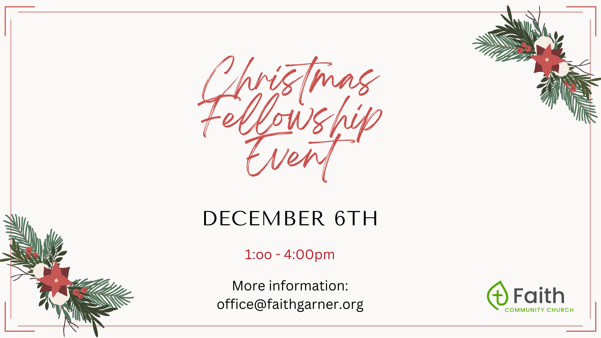 Christmas Fellowship Event