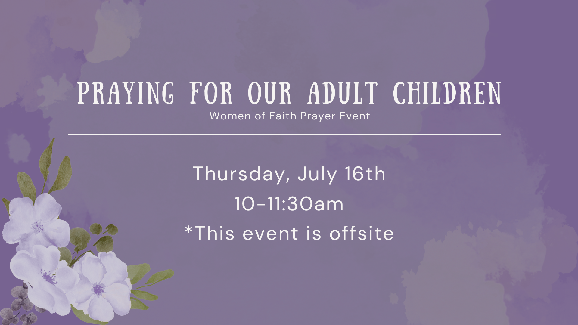 Women of Faith Praying for Adult Children