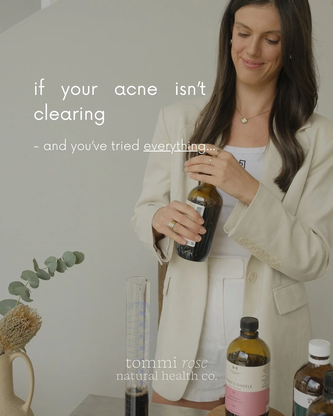 If your acne isn&rsquo;t clearing, it&rsquo;s not because you&rsquo;re &ldquo;not trying hard enough.&rdquo;
It&rsquo;s because something deeper is still unresolved.

Most women focus on products&hellip;
but the real triggers are internal:

✨ gut inf