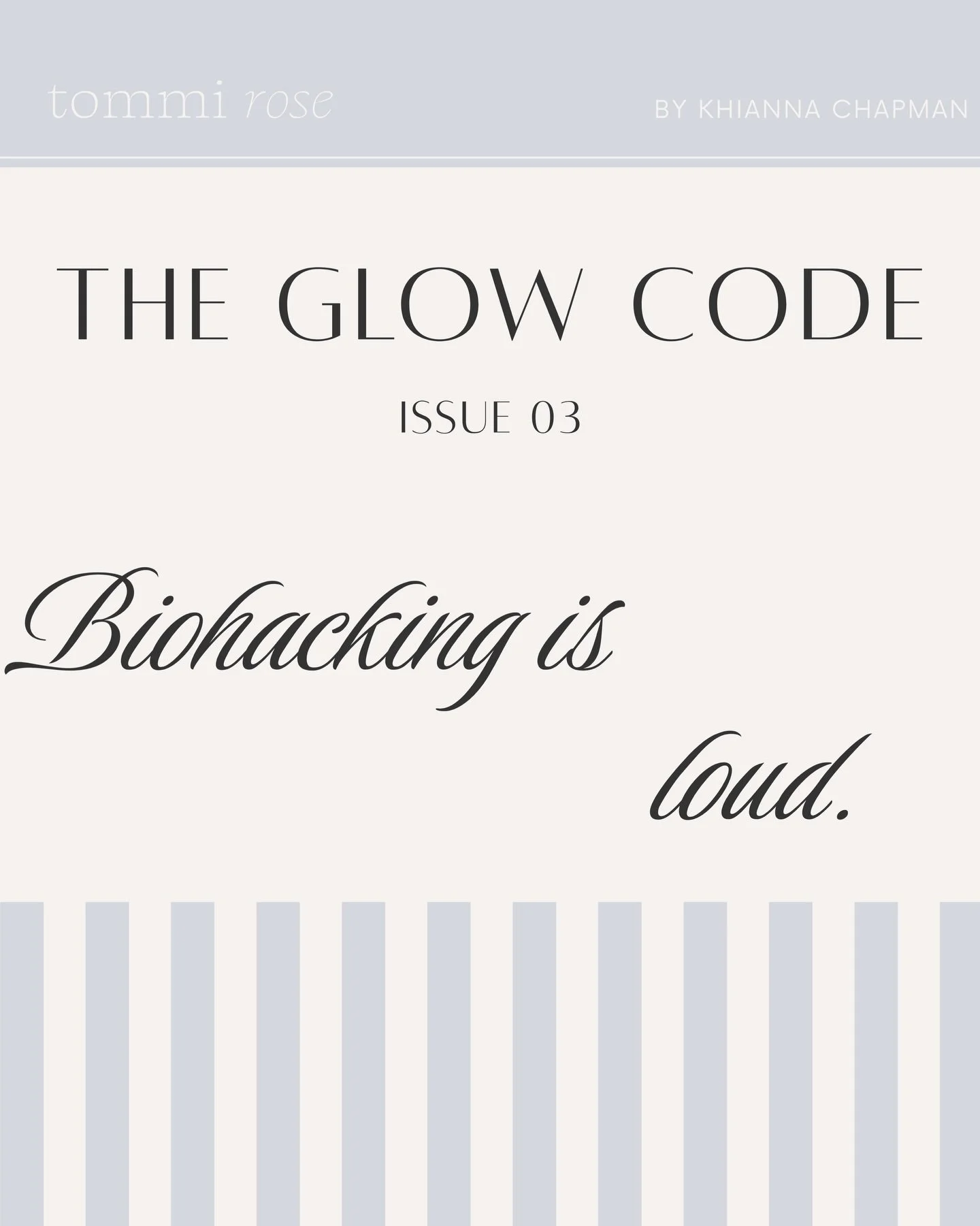 You don&rsquo;t need another protocol.

You need stability.

The Glow Code &mdash; Issue 03.

💋

#womenshealth #hormonehealth #nervoussystemregulation #wellnessculture #highfunctioningwomen