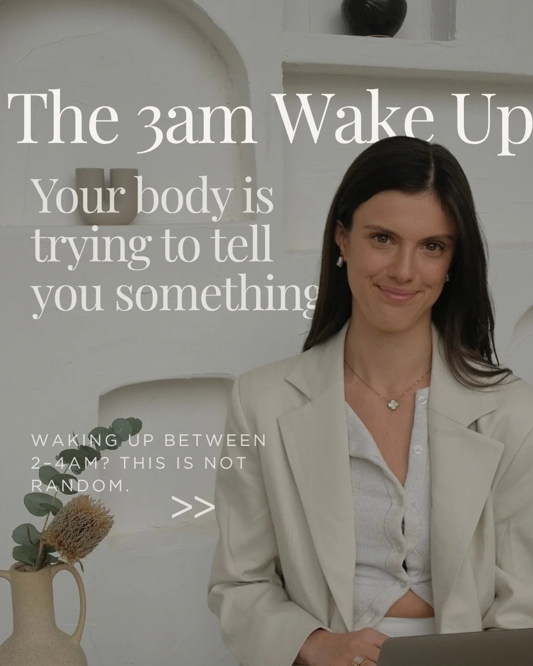 Waking up at 3am every night? This is one of the most common sleep issues I see in women &mdash; and it&rsquo;s not random.

If you&rsquo;re dealing with:
&rarr; 3am wake-ups
&rarr; Racing thoughts at night
&rarr; Light, broken sleep
&rarr; Feeling t