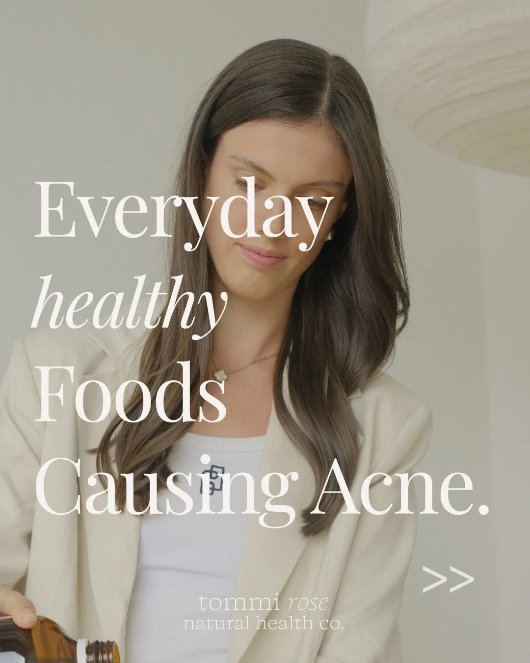 You&rsquo;re eating &ldquo;healthy&rdquo;&hellip;
so why is your skin still breaking out?

Because a lot of what&rsquo;s marketed as healthy at the supermarket is still triggering the exact pathways that drive acne.

Think:
&ndash; protein smoothies
