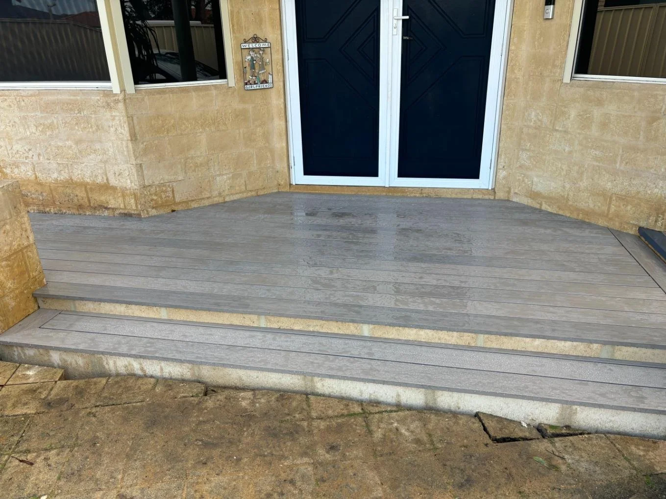 decking, composite decking, steps