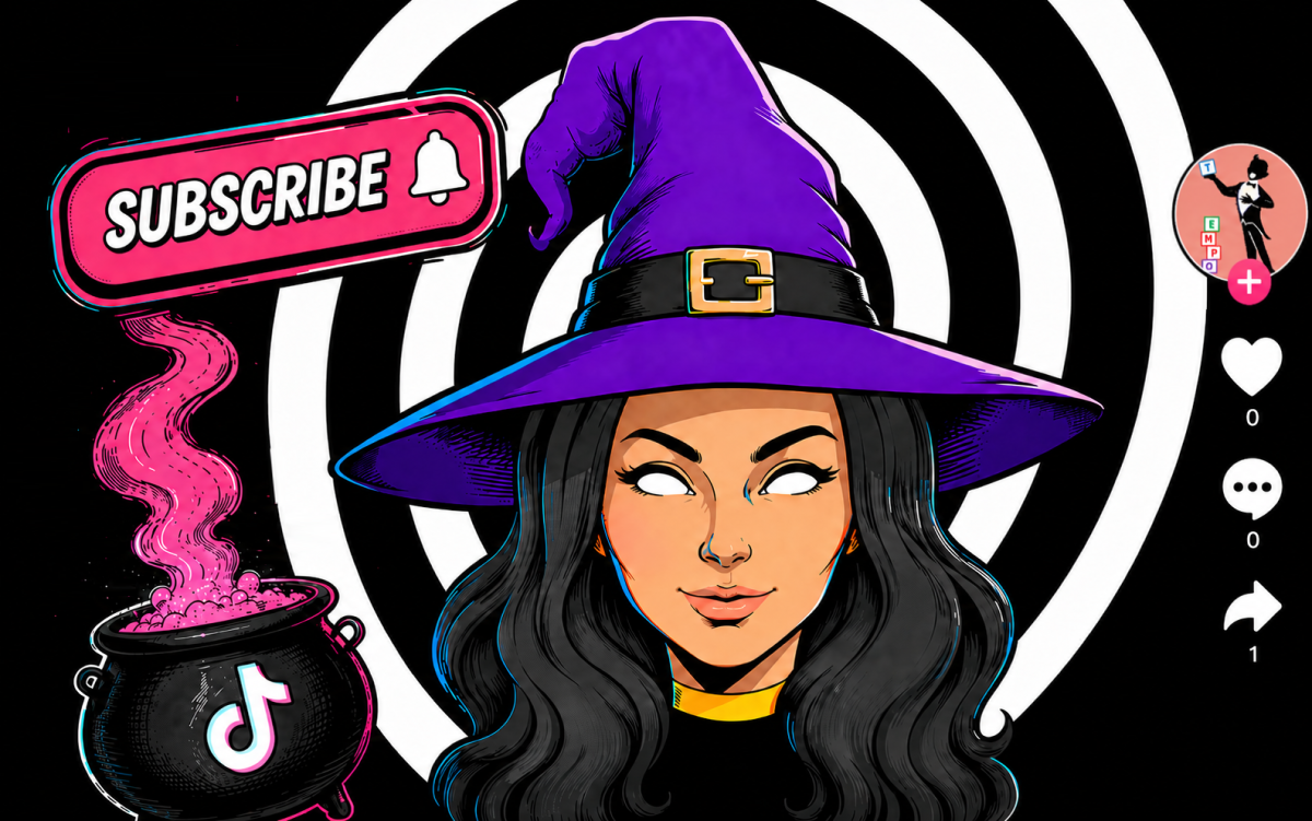 Seraphina Dreamweaver, known as The Spellfluencer, is a mystical content creator on WitchTok who blends enchanting spells with modern social media witchcraft.