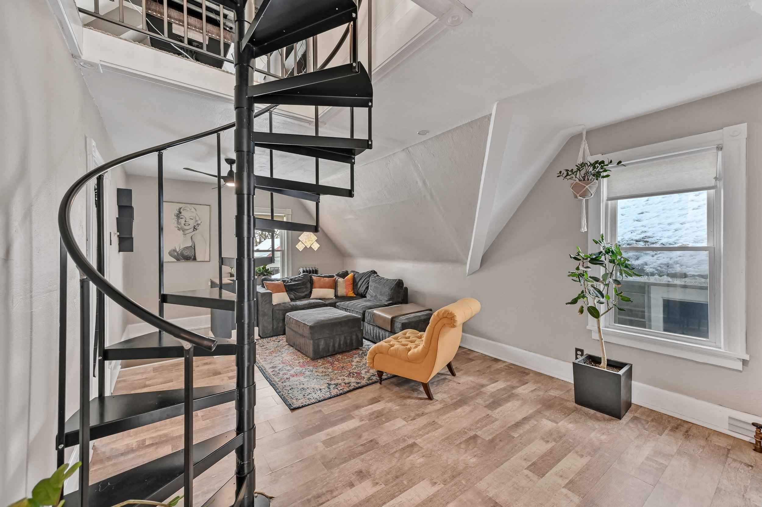 Spiral Staircase to Loft